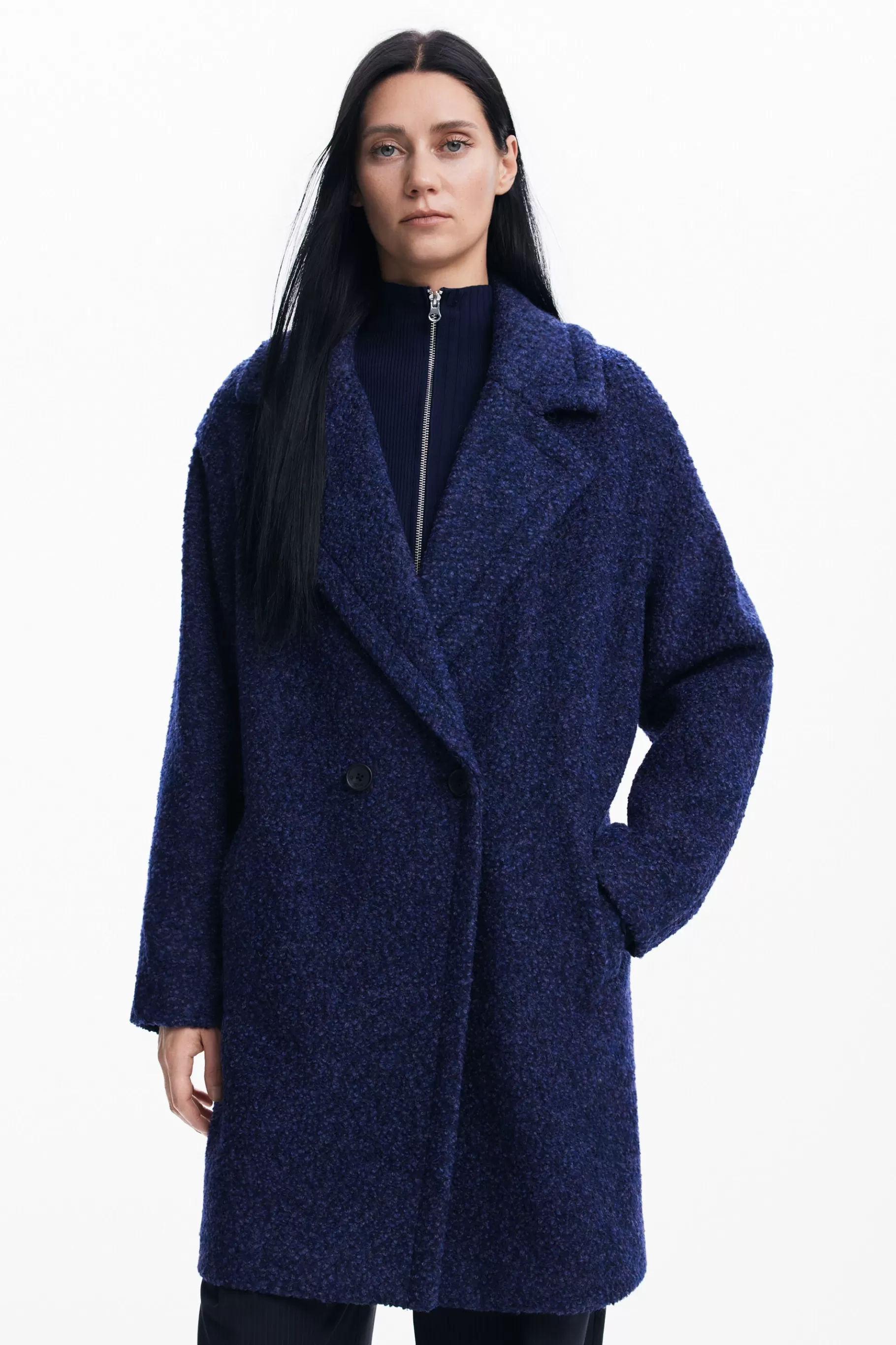 Desigual Abrigo de lana*Mujer Abrigos Y Chaquetas