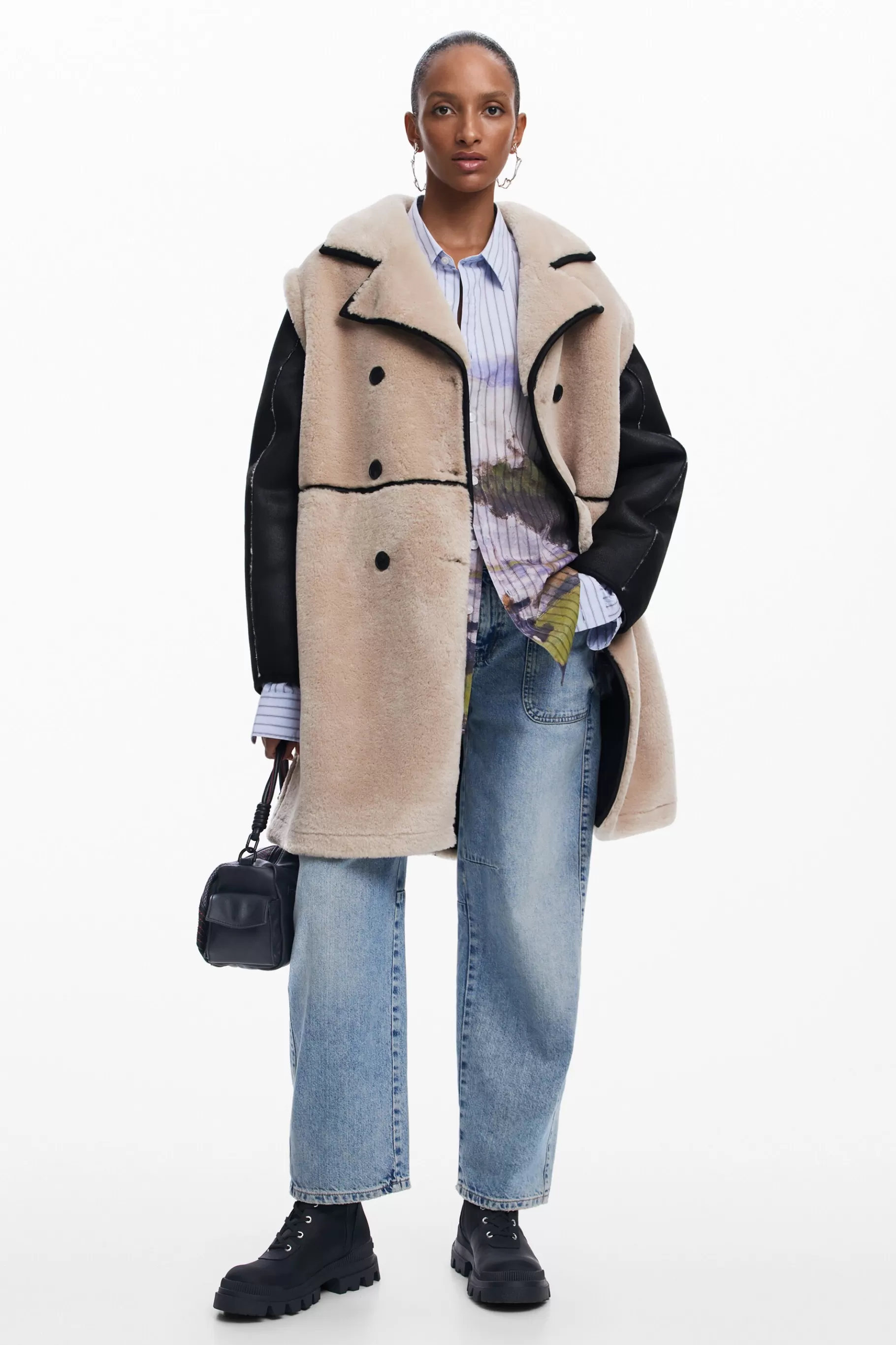 Desigual Abrigo desmontable*Mujer Abrigos Y Chaquetas
