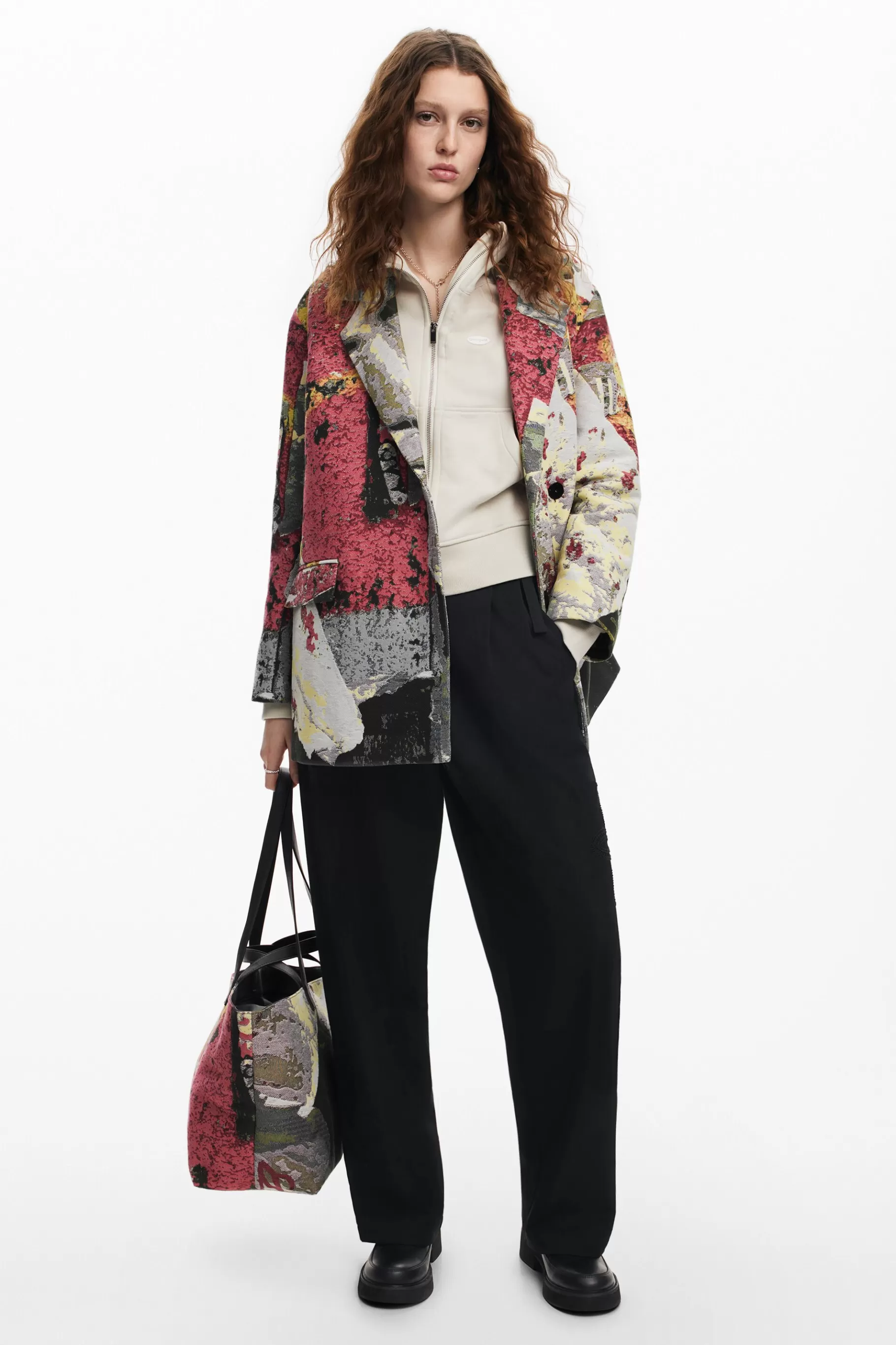 Desigual Abrigo largo arty M. Christian Lacroix*Mujer Abrigos Y Chaquetas