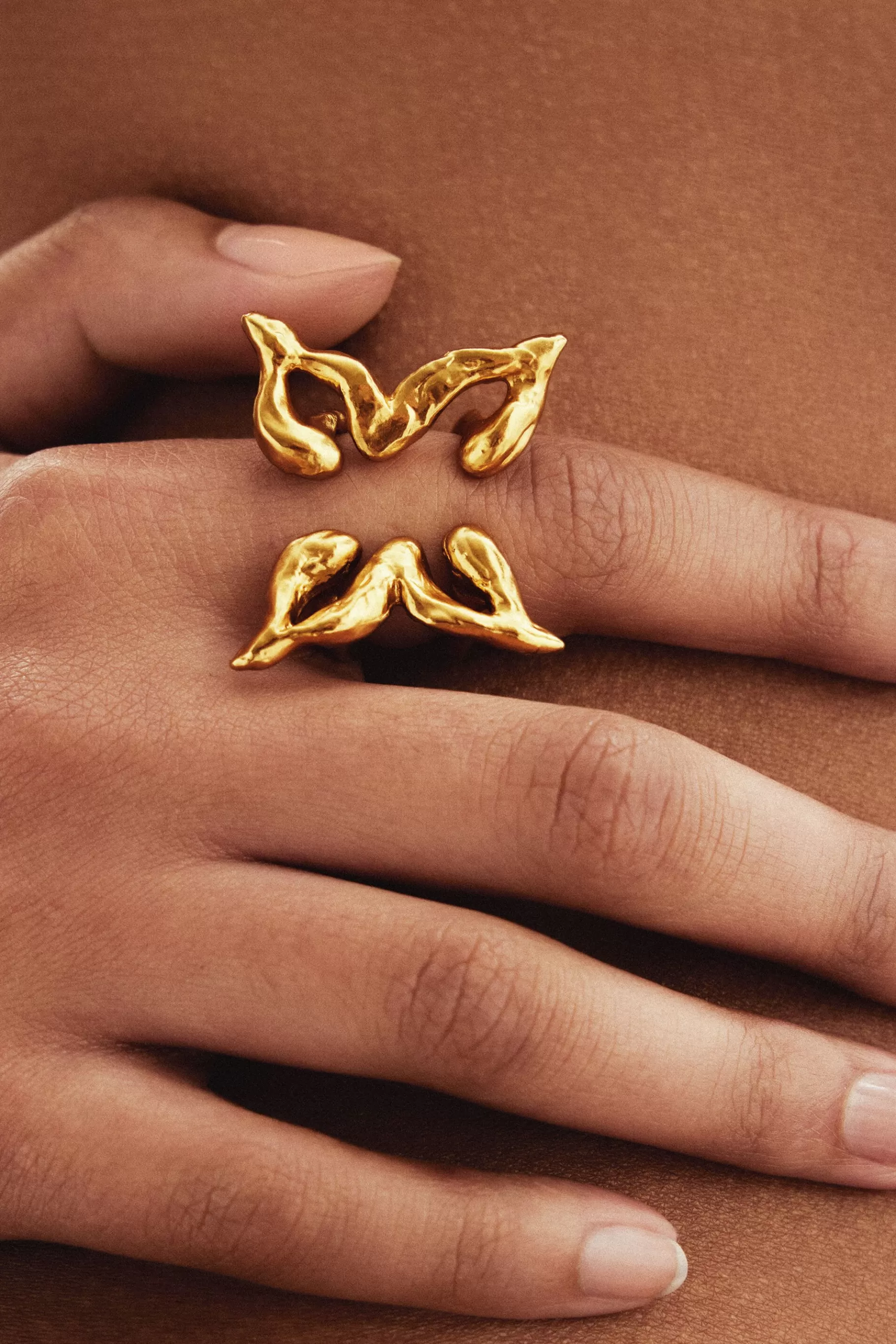 Desigual Anillo mariposa baño oro Zalio*Mujer Joyería