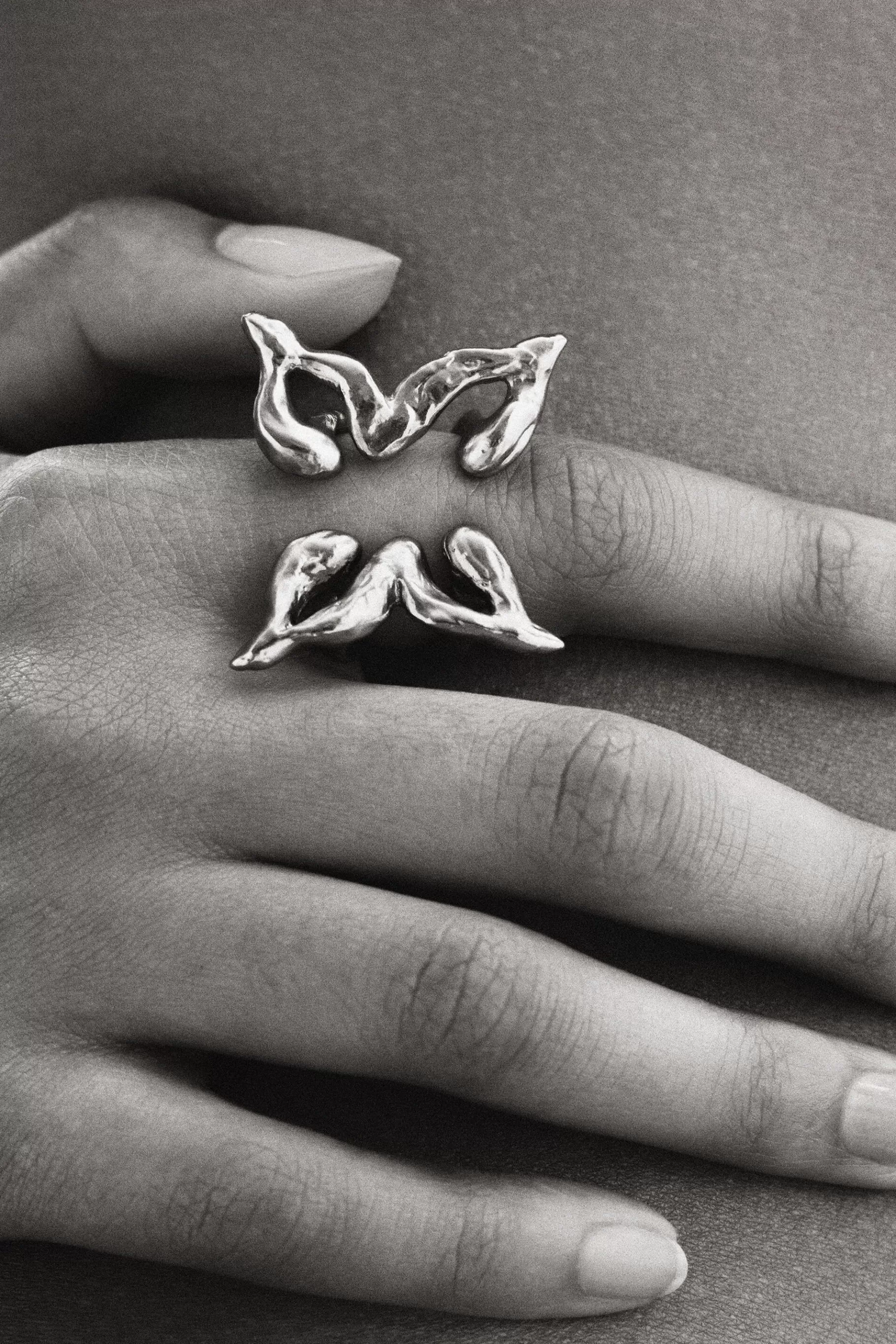 Desigual Anillo mariposa baño plata Zalio*Mujer Joyería