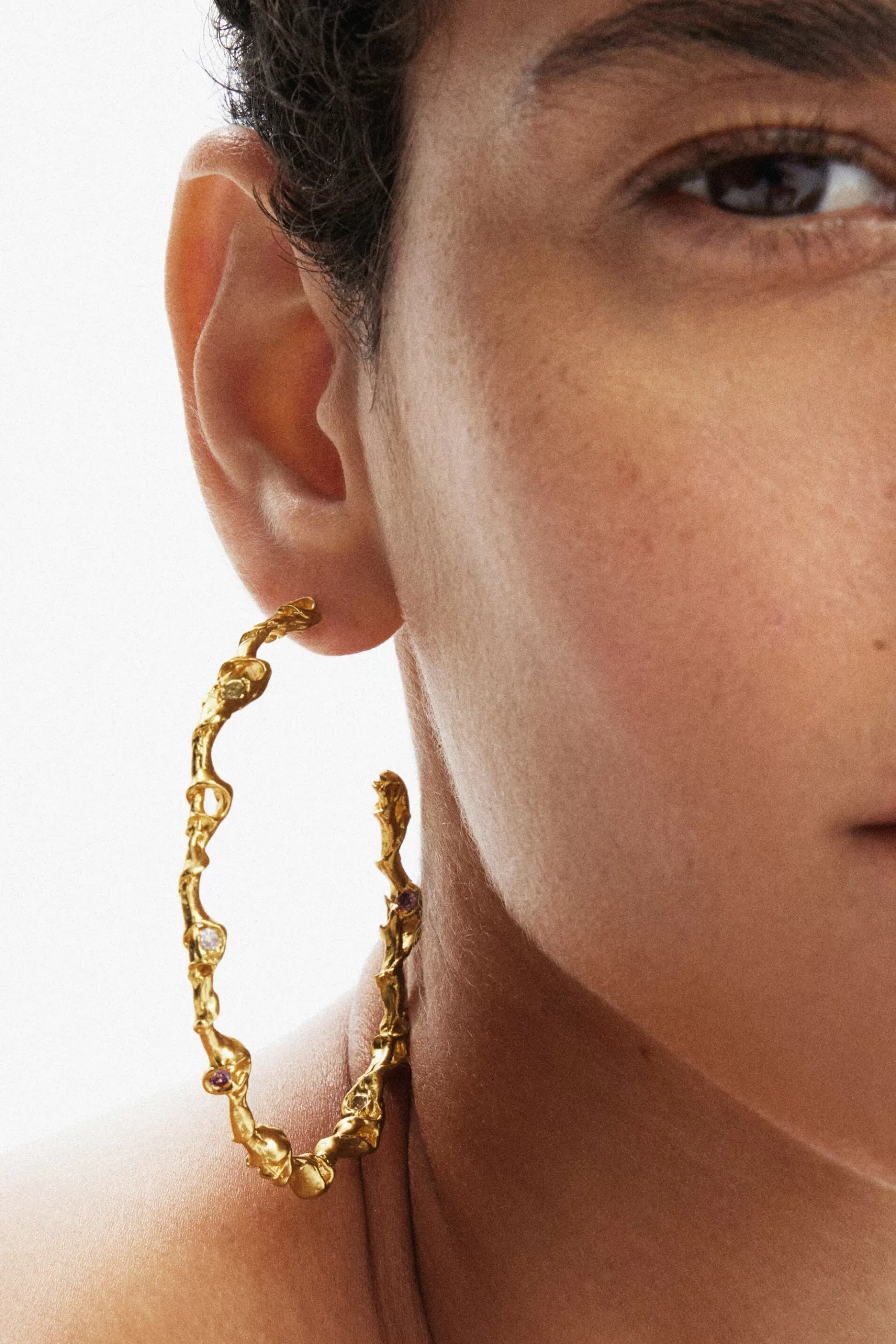 Desigual Aros XL baño oro Zalio*Mujer Joyería