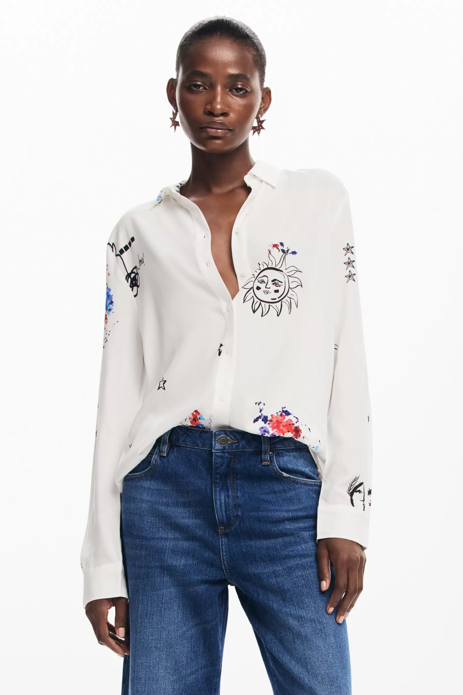 Desigual Camisa estampada*Mujer Camisas Y Blusas