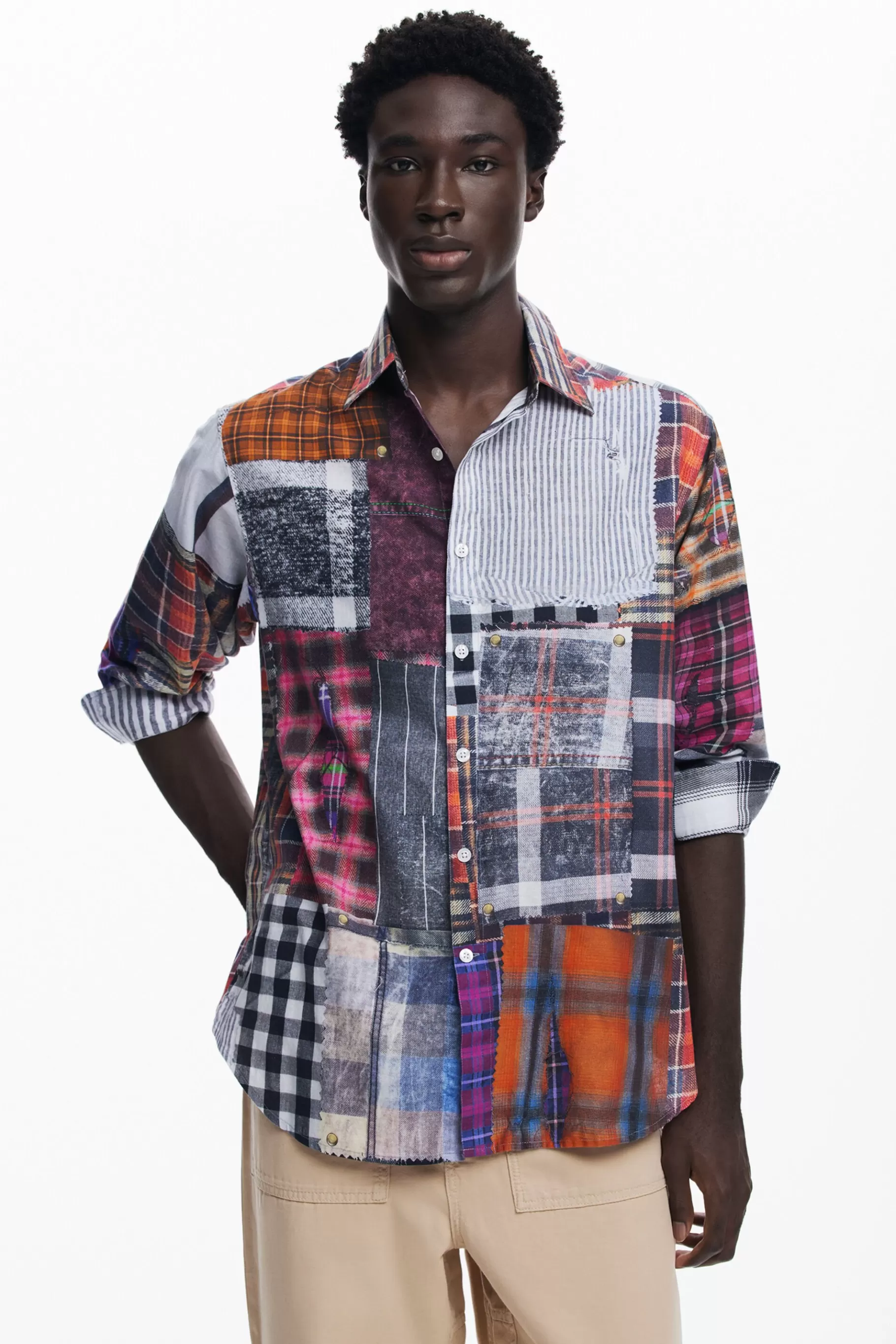 Desigual Camisa parcheada*Hombre Camisetas | Camisas