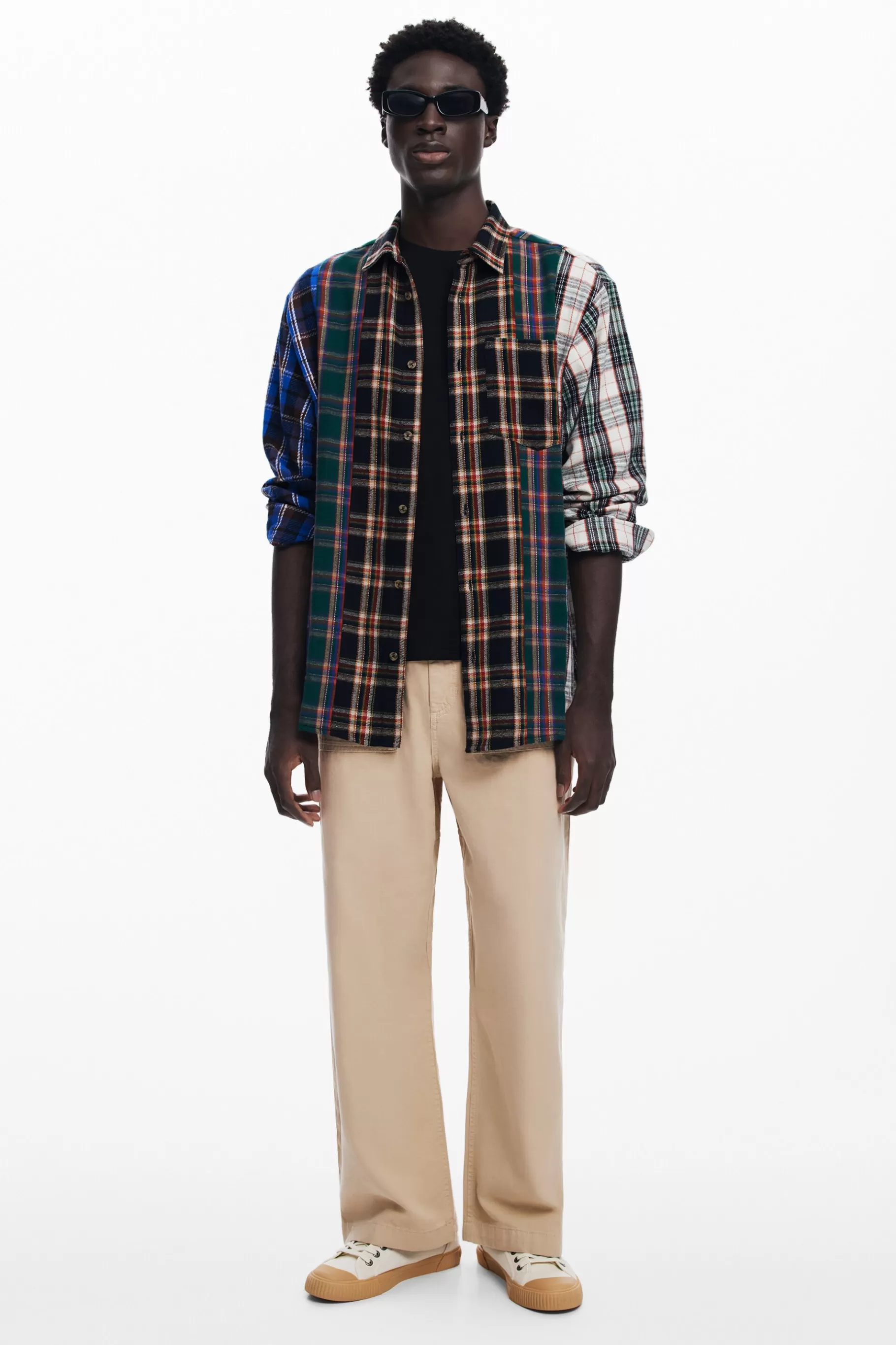 Desigual Camisa patch cuadros*Hombre Camisetas | Camisas
