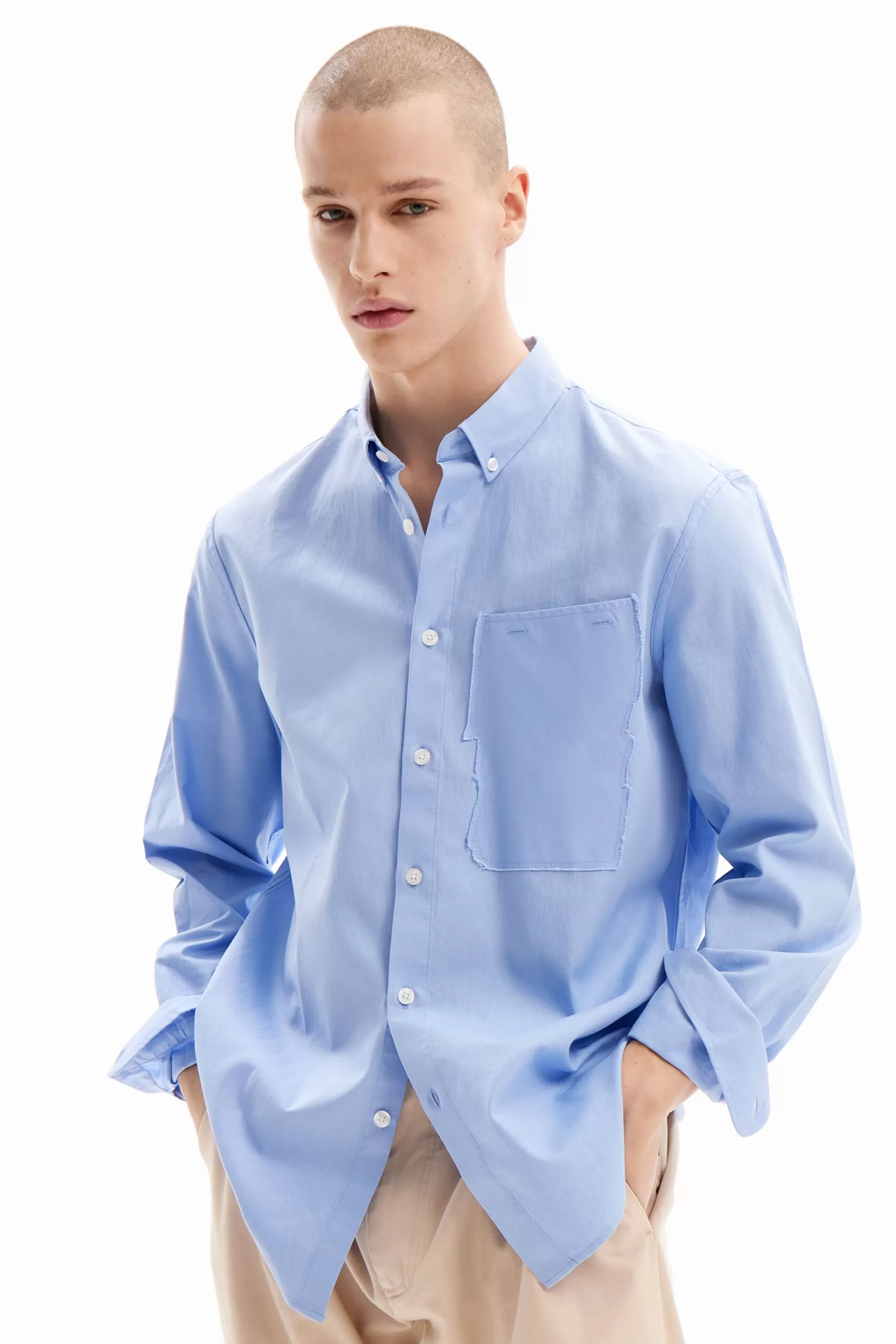 Desigual Camisa popelín patchwork*Hombre Camisetas | Camisas