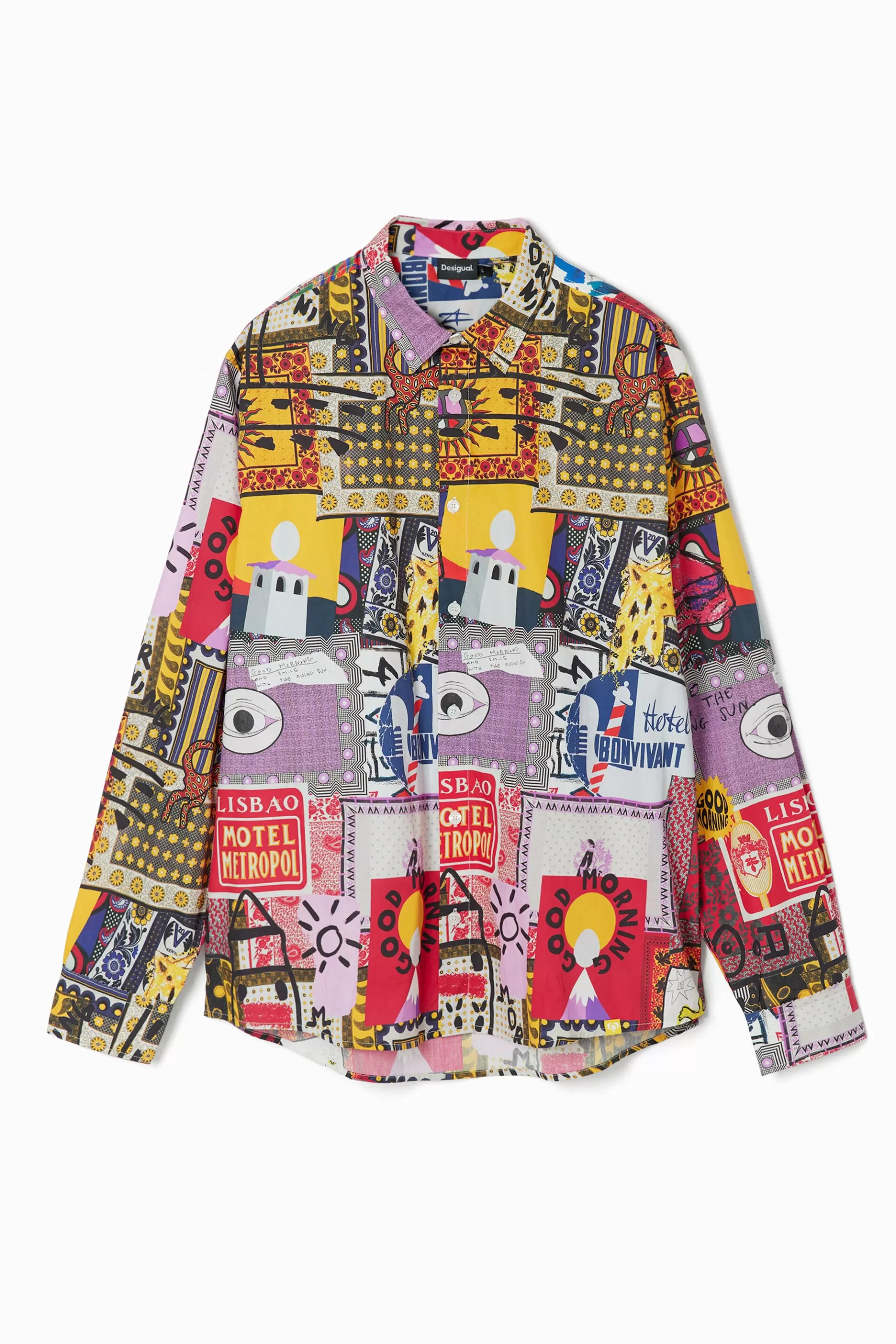 Desigual Camisa popelín patchwork*Hombre Camisetas | Camisas