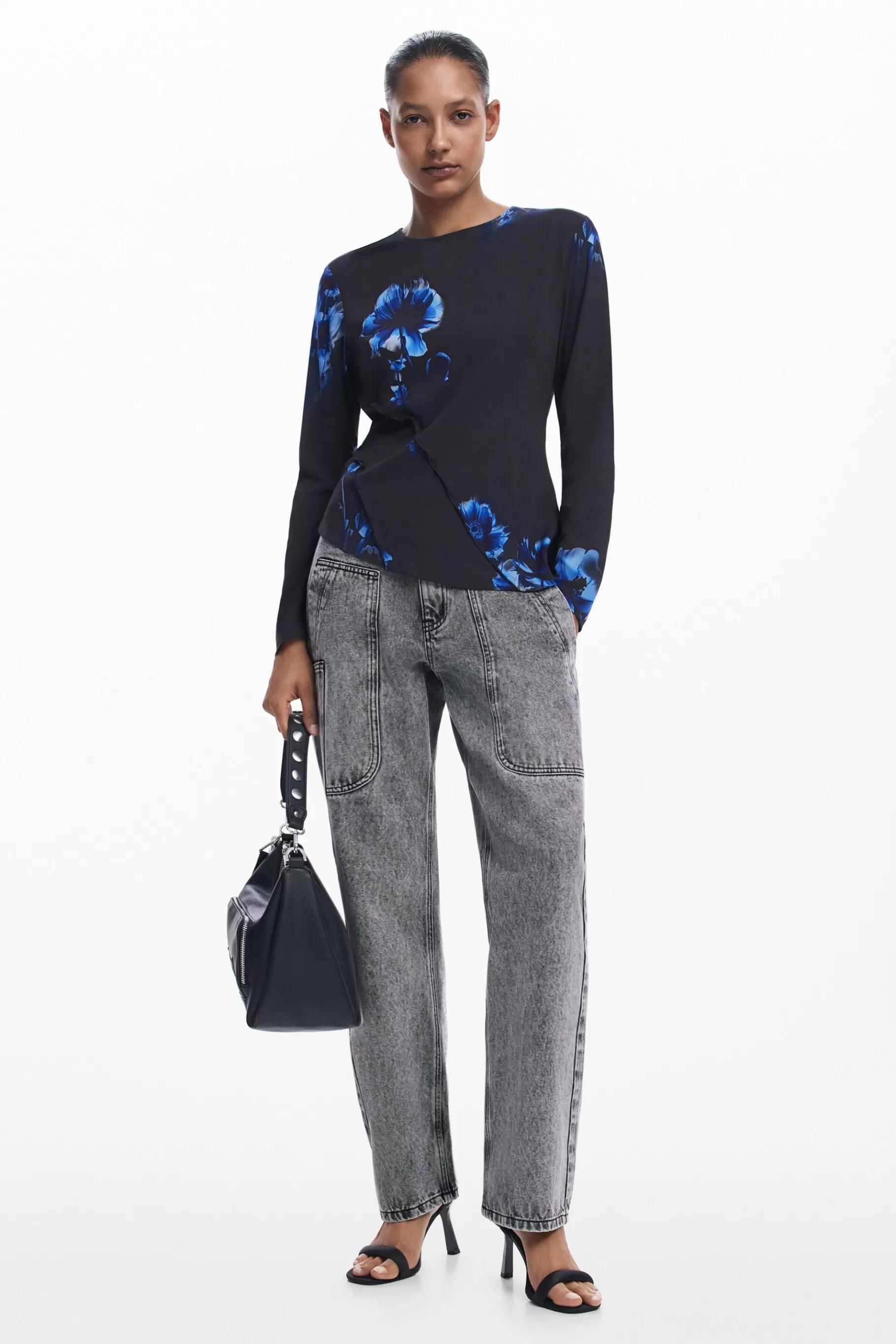 Desigual Camiseta asimétrica*Mujer Camisas Y Blusas