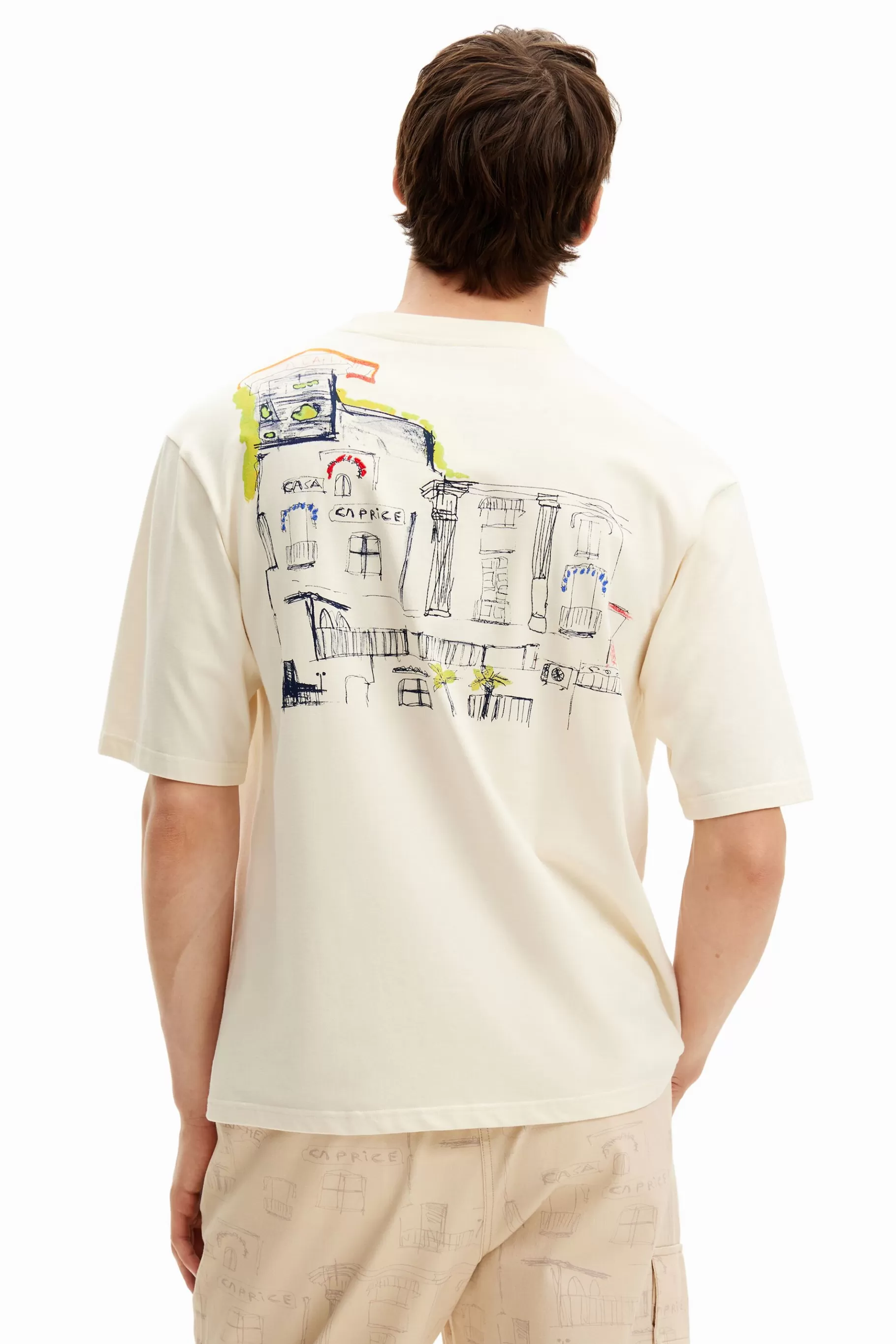 Desigual Camiseta con ilustración*Hombre Camisetas