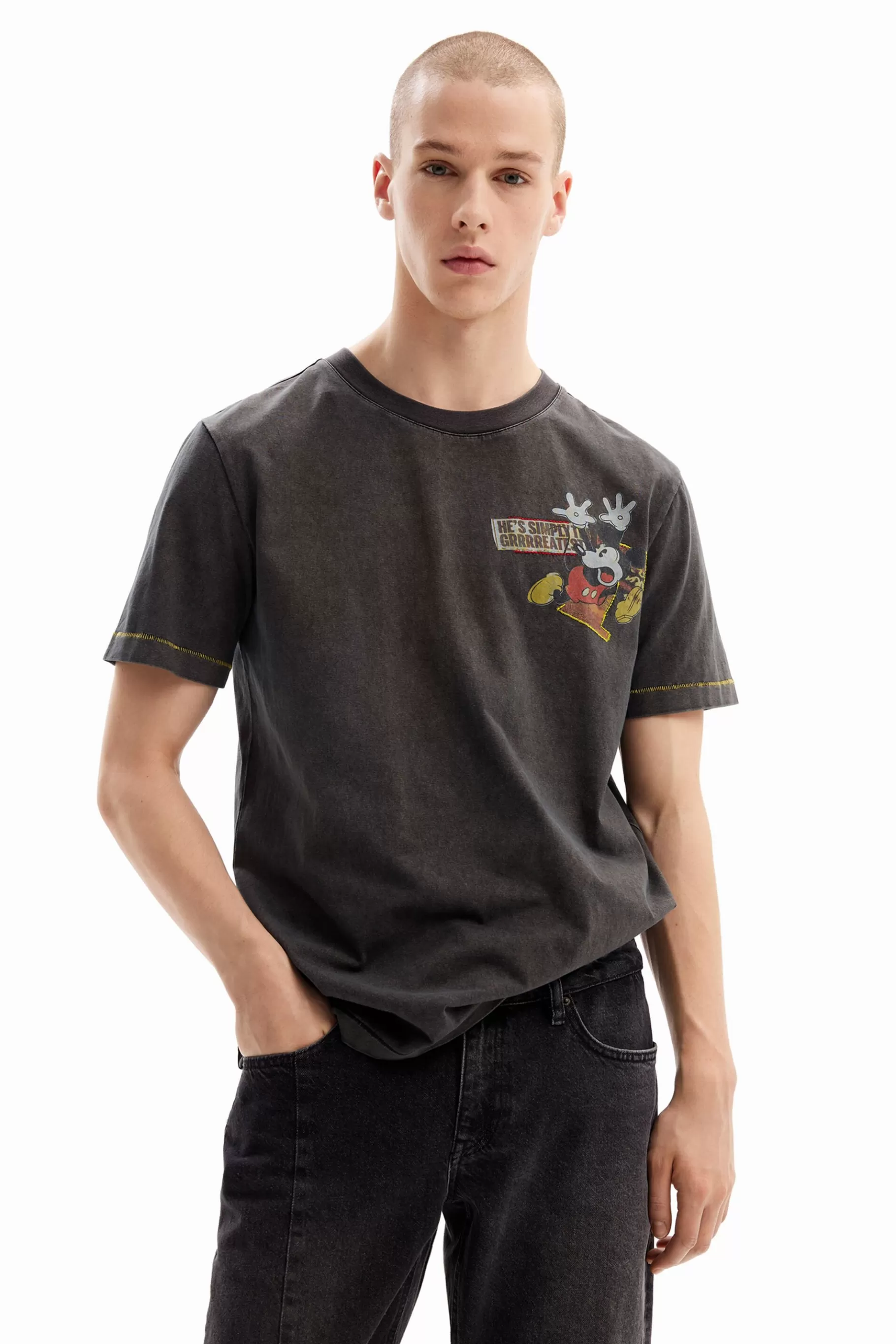Desigual Camiseta dibujo Mickey Mouse*Hombre Camisetas