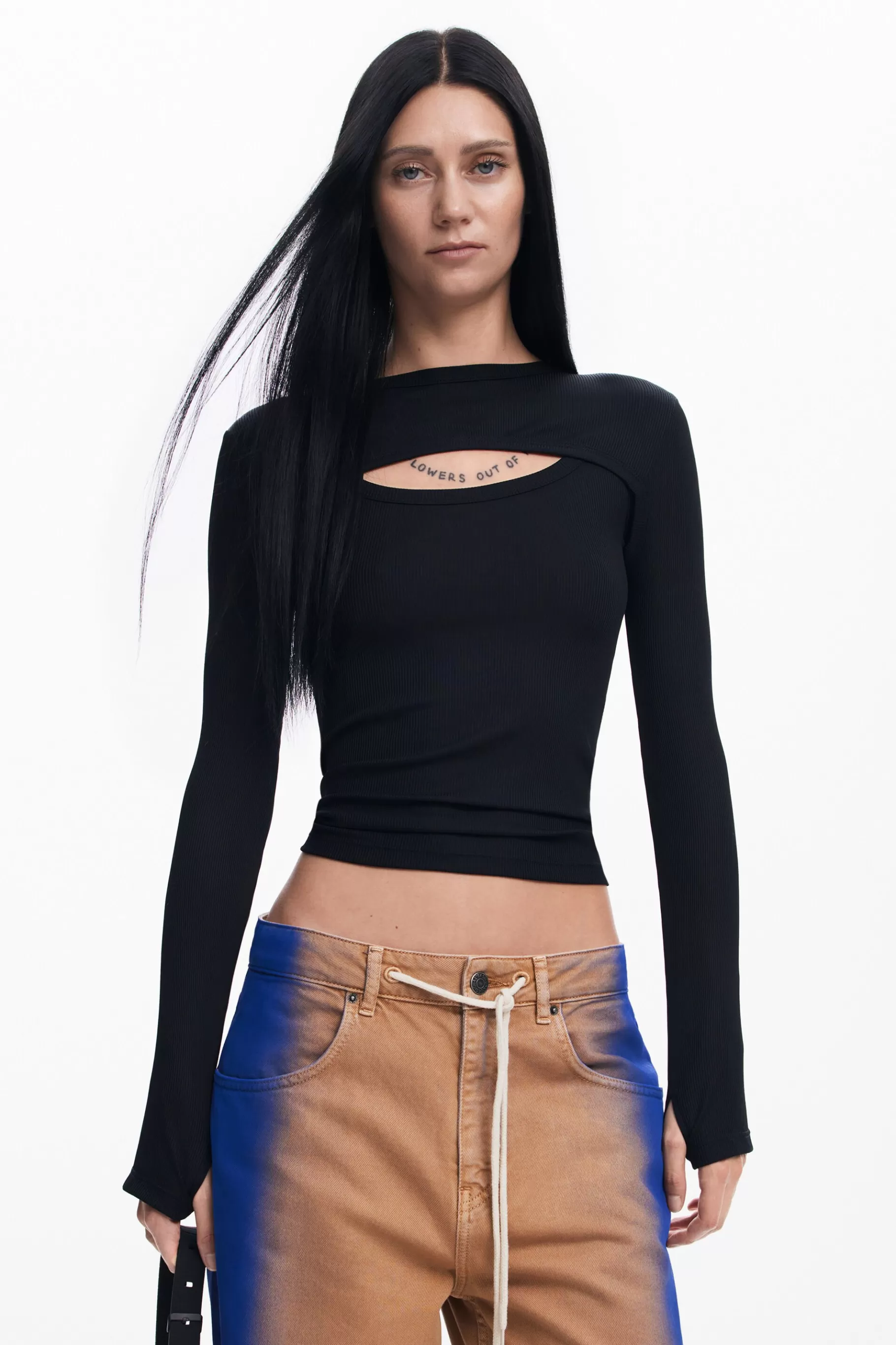 Desigual Camiseta escote cutout Maitrepierre*Mujer Camisetas