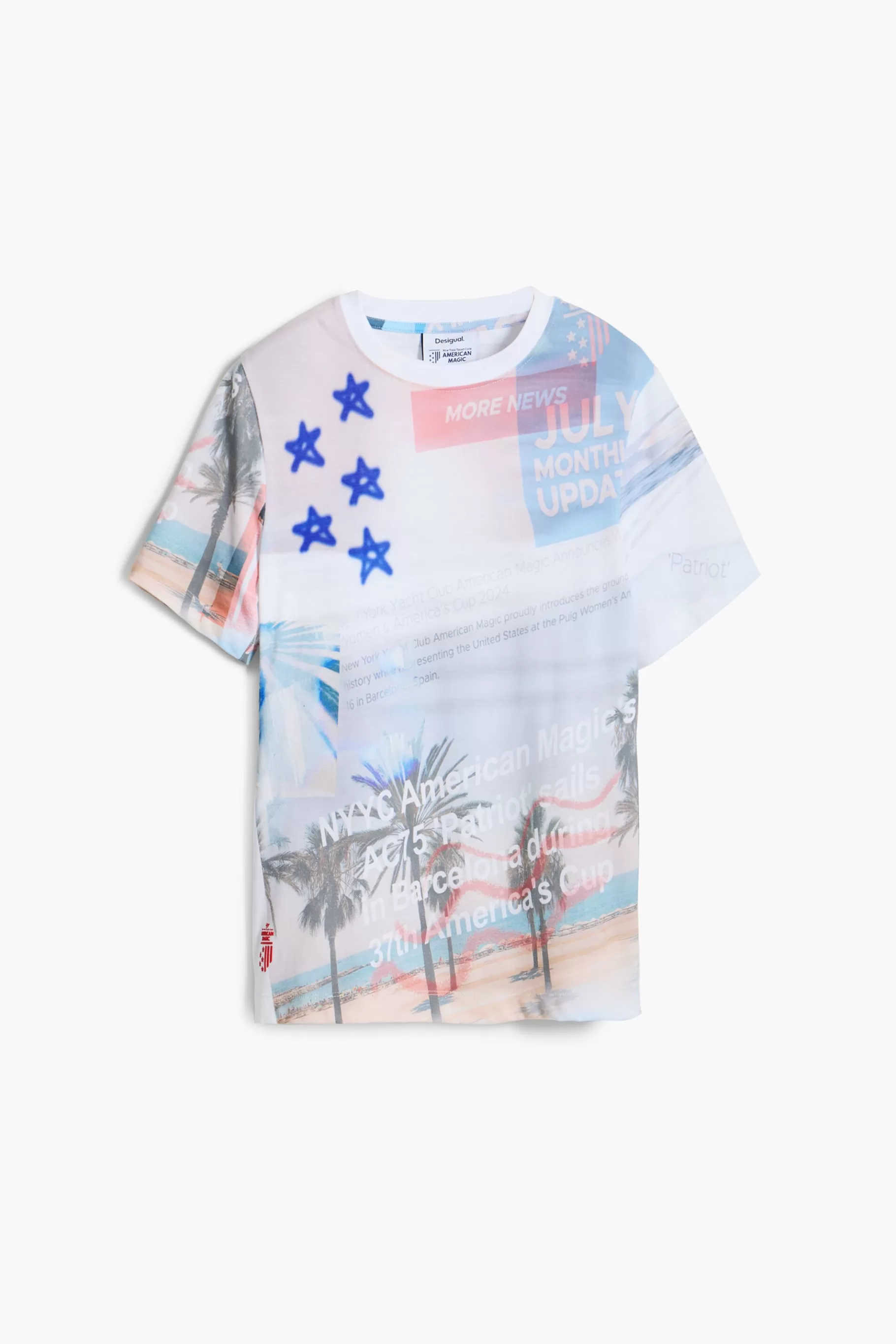 Desigual Camiseta estampada American Magic*Mujer Camisas Y Blusas | Camisetas