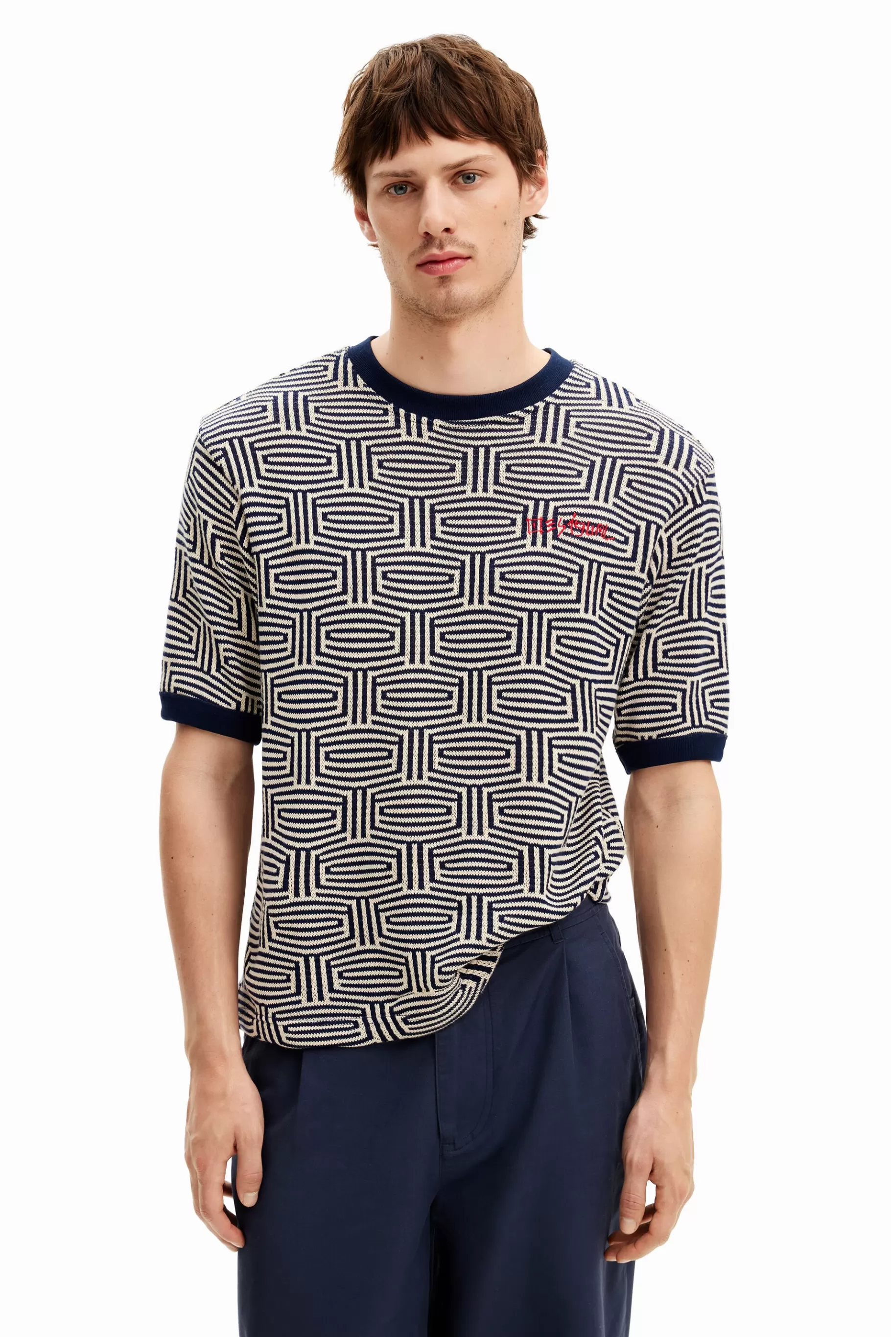 Desigual Camiseta estampado geométrico*Hombre Camisetas