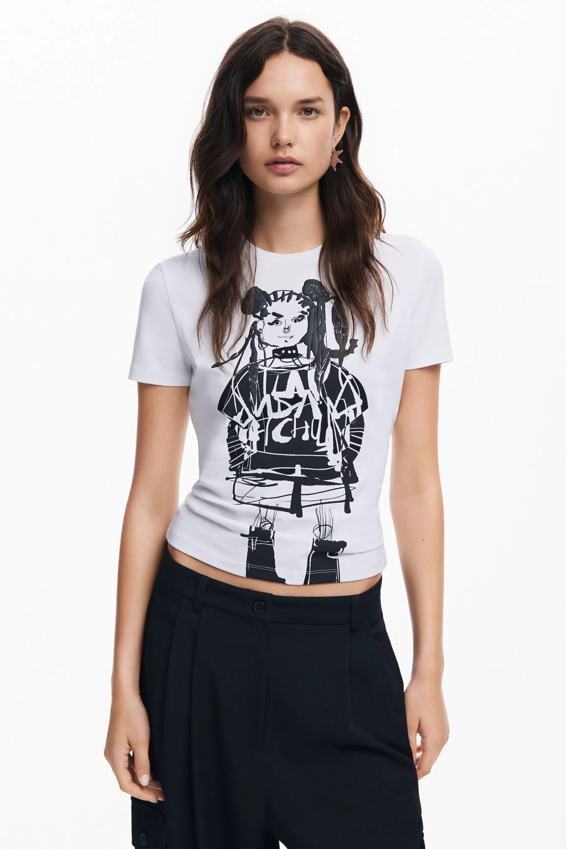 Desigual Camiseta ilustración M. Christian Lacroix*Mujer Camisas Y Blusas | Camisetas
