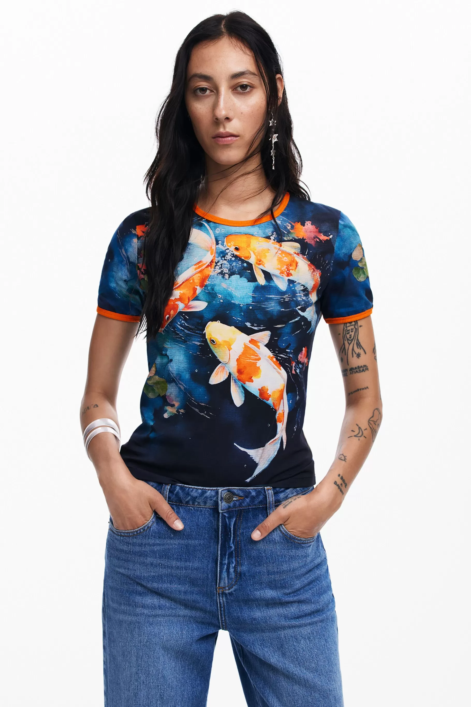 Desigual Camiseta Koi*Mujer Camisas Y Blusas | Camisetas