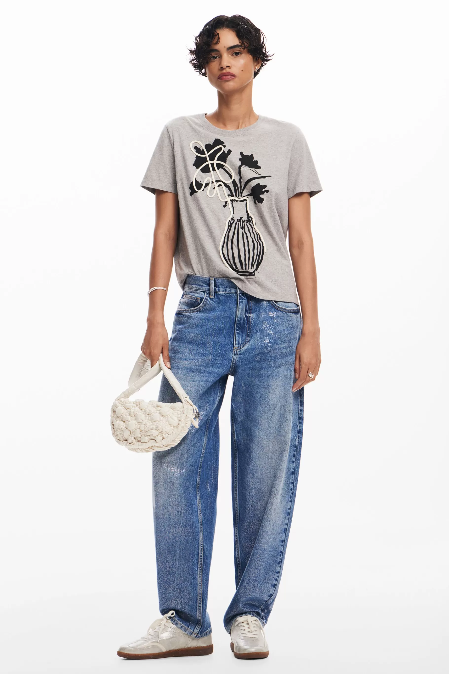 Desigual Camiseta lisa jarrón*Mujer Camisas Y Blusas | Camisetas