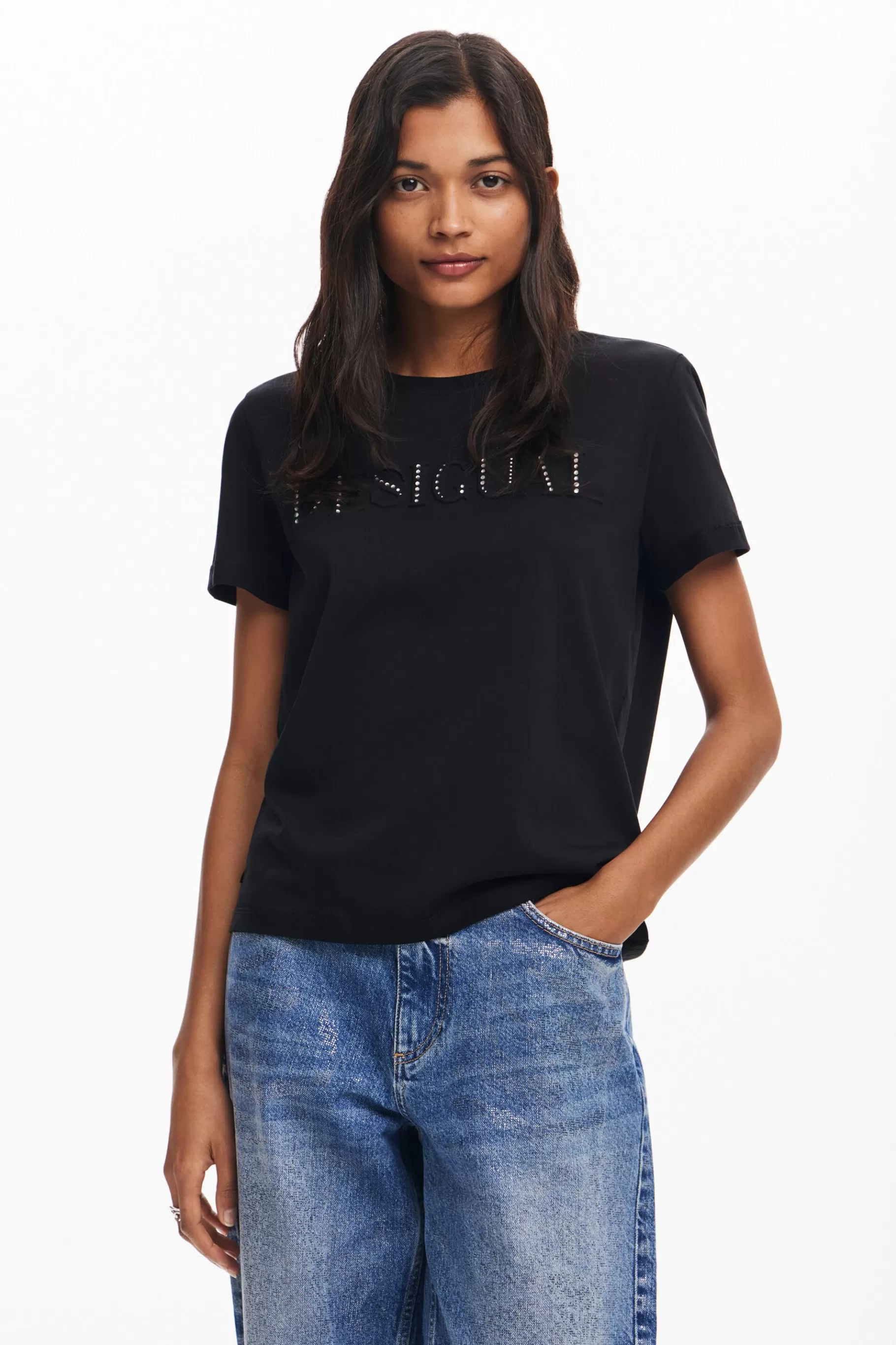Desigual Camiseta logotipo*Mujer Camisas Y Blusas | Camisetas