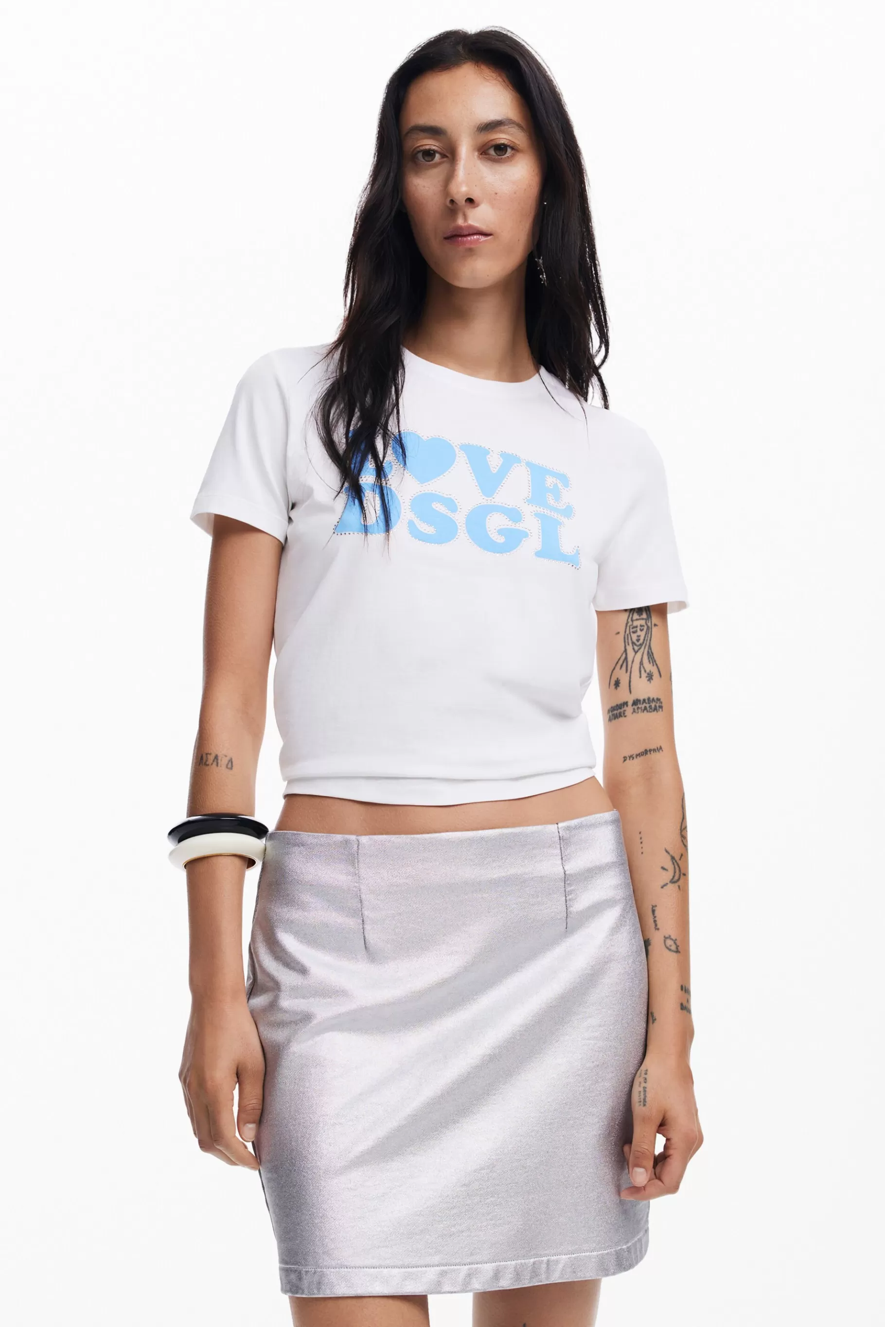 Desigual Camiseta Love *Mujer Camisas Y Blusas | Camisetas
