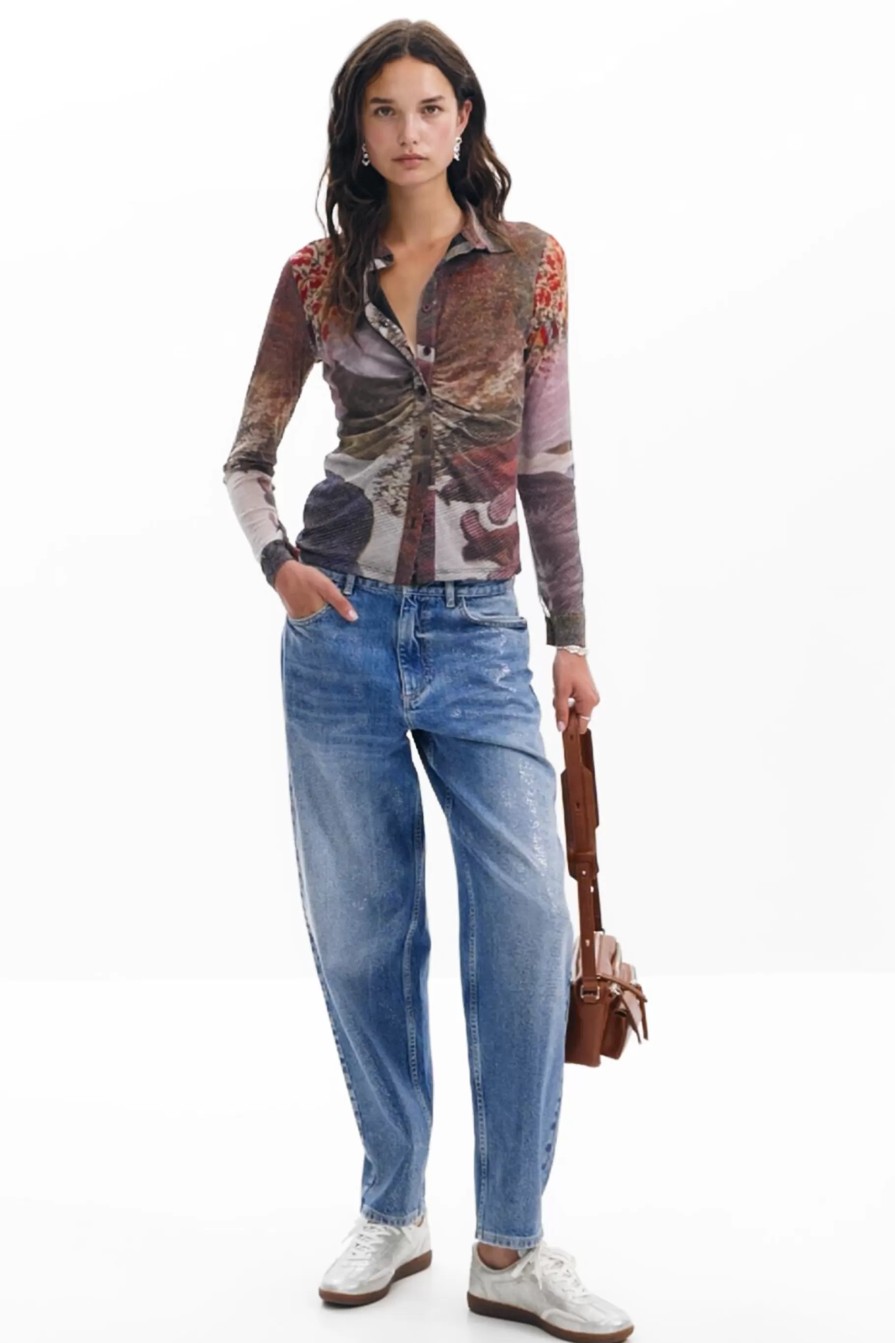 Desigual Camiseta manga larga bosque otoñal*Mujer Camisas Y Blusas | Camisetas