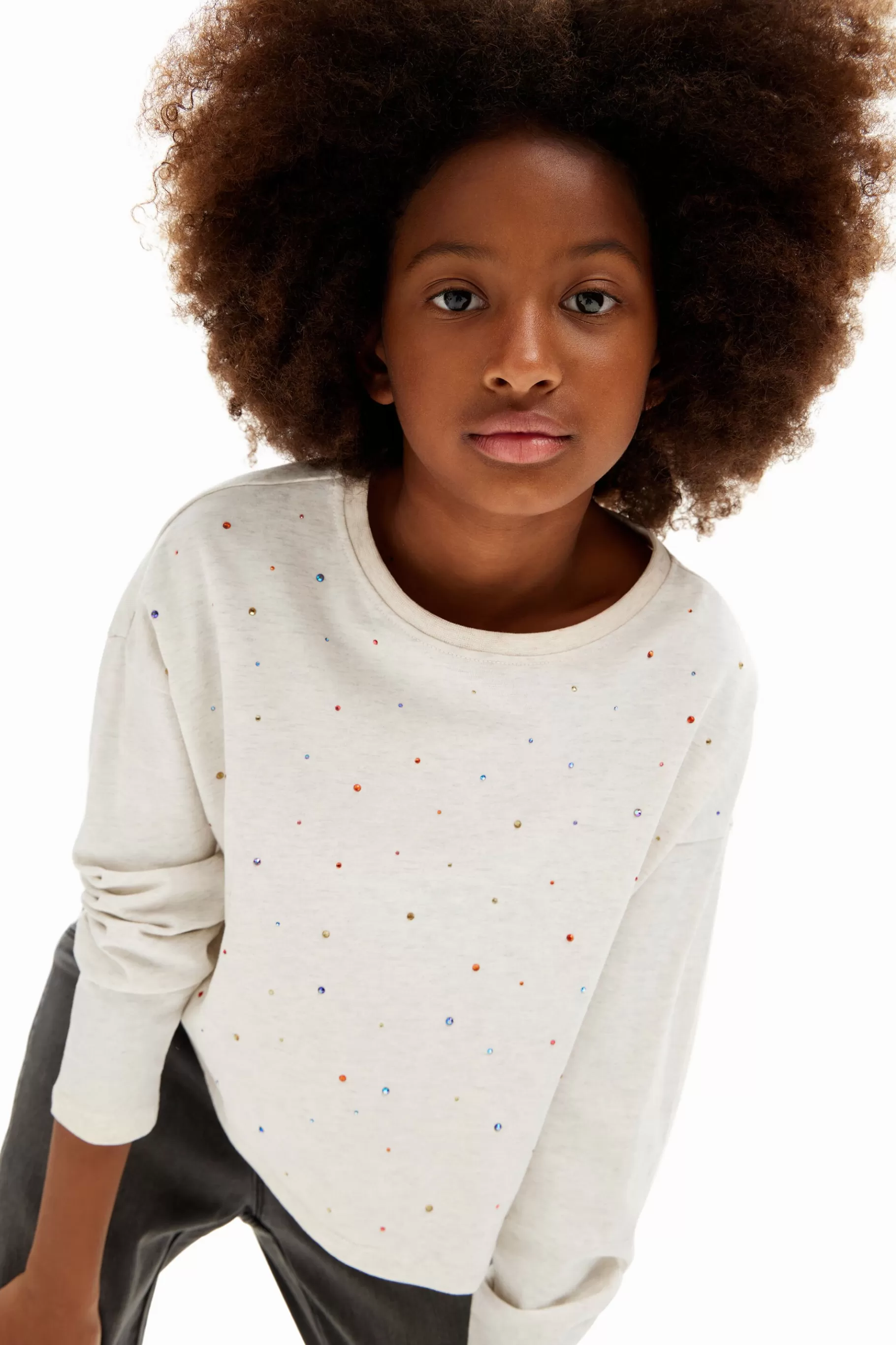 Desigual Camiseta manga larga puntos* Camisetas Y Camisas