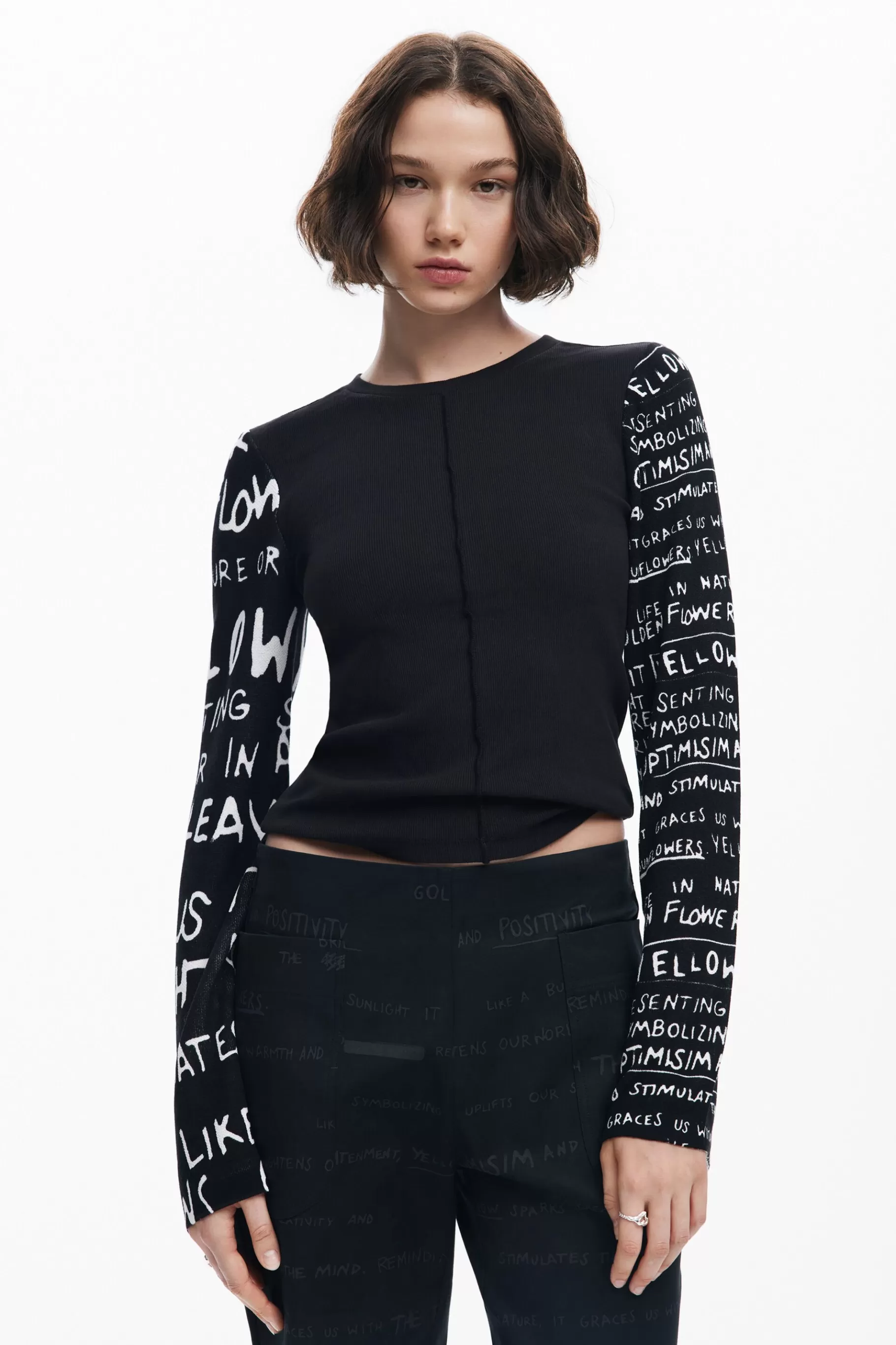 Desigual Camiseta mangas estampadas*Mujer Camisas Y Blusas | Camisetas