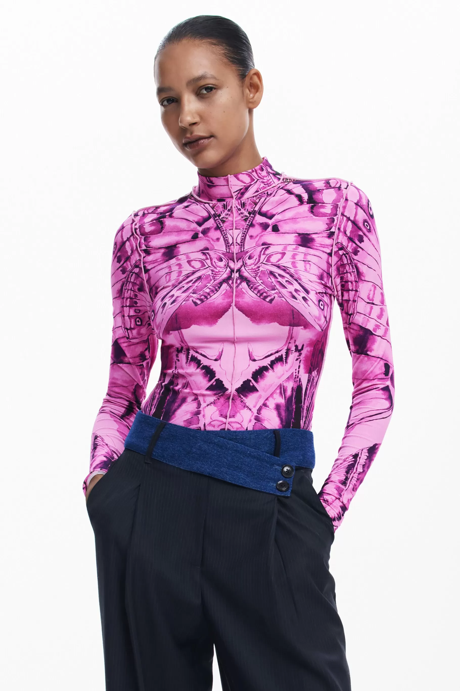 Desigual Camiseta mariposa*Mujer Camisas Y Blusas | Camisetas
