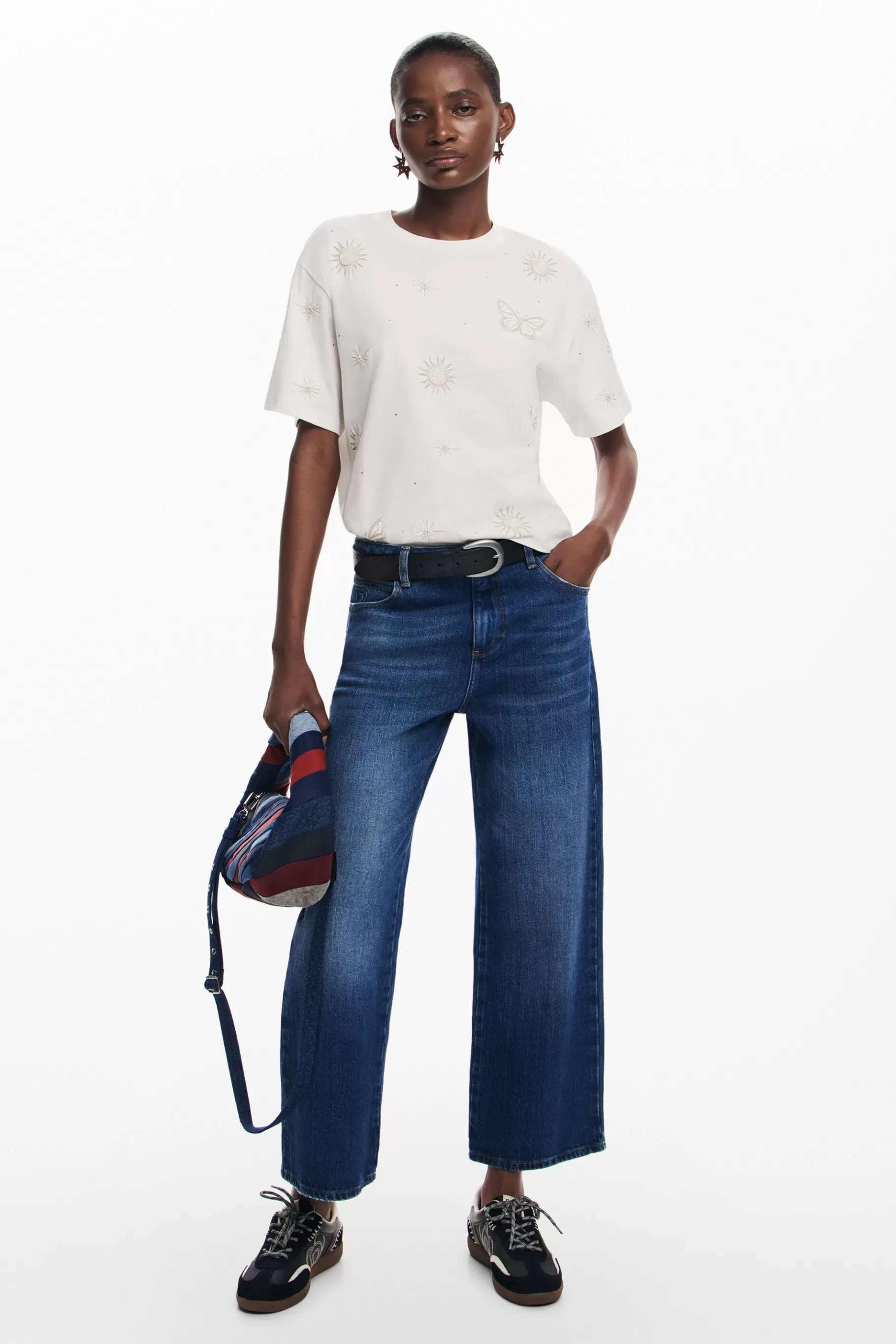 Desigual Camiseta mariposas*Mujer Camisas Y Blusas | Camisetas