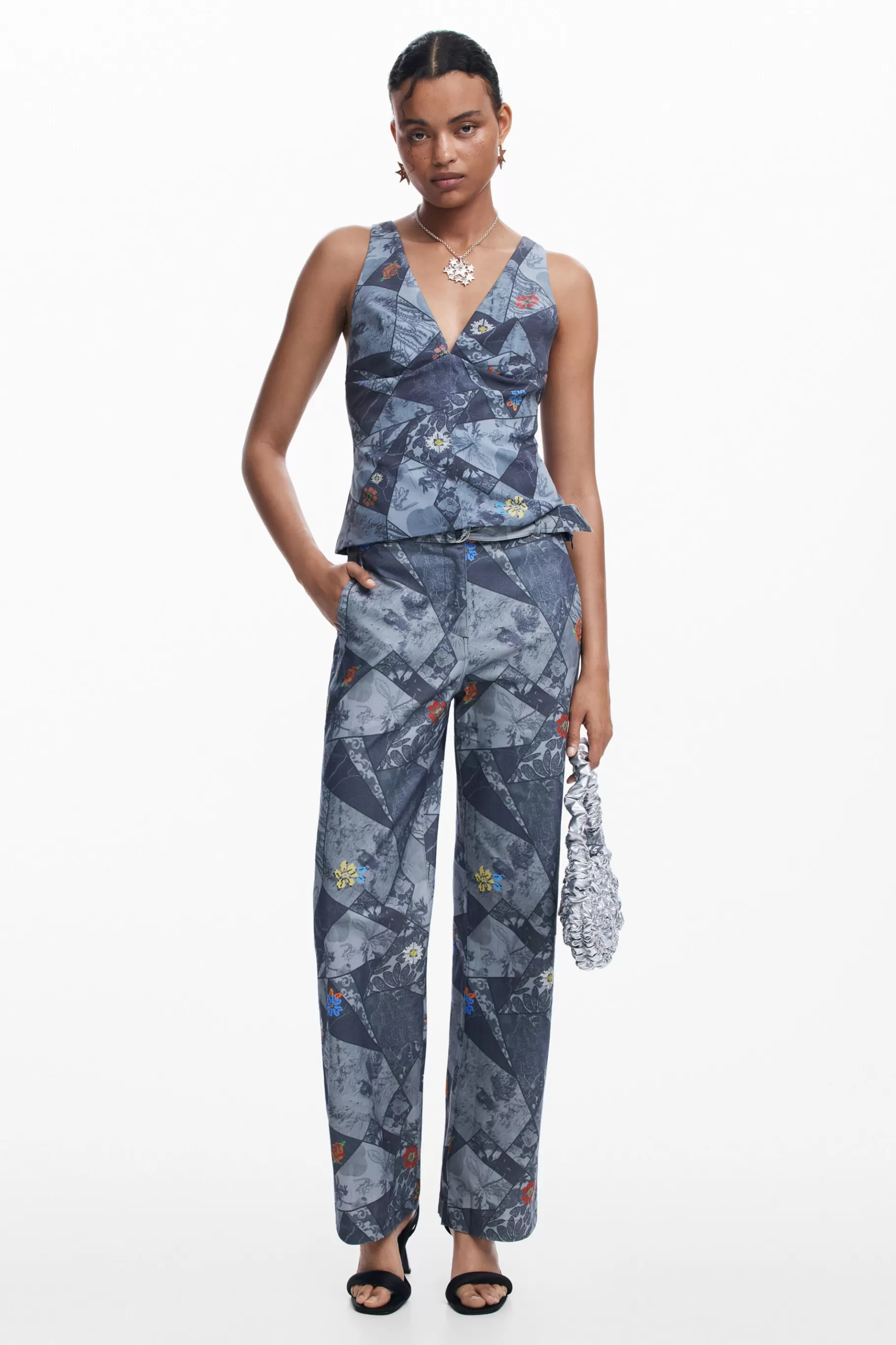 Desigual Camiseta patch tirantes*Mujer Camisas Y Blusas | Camisetas
