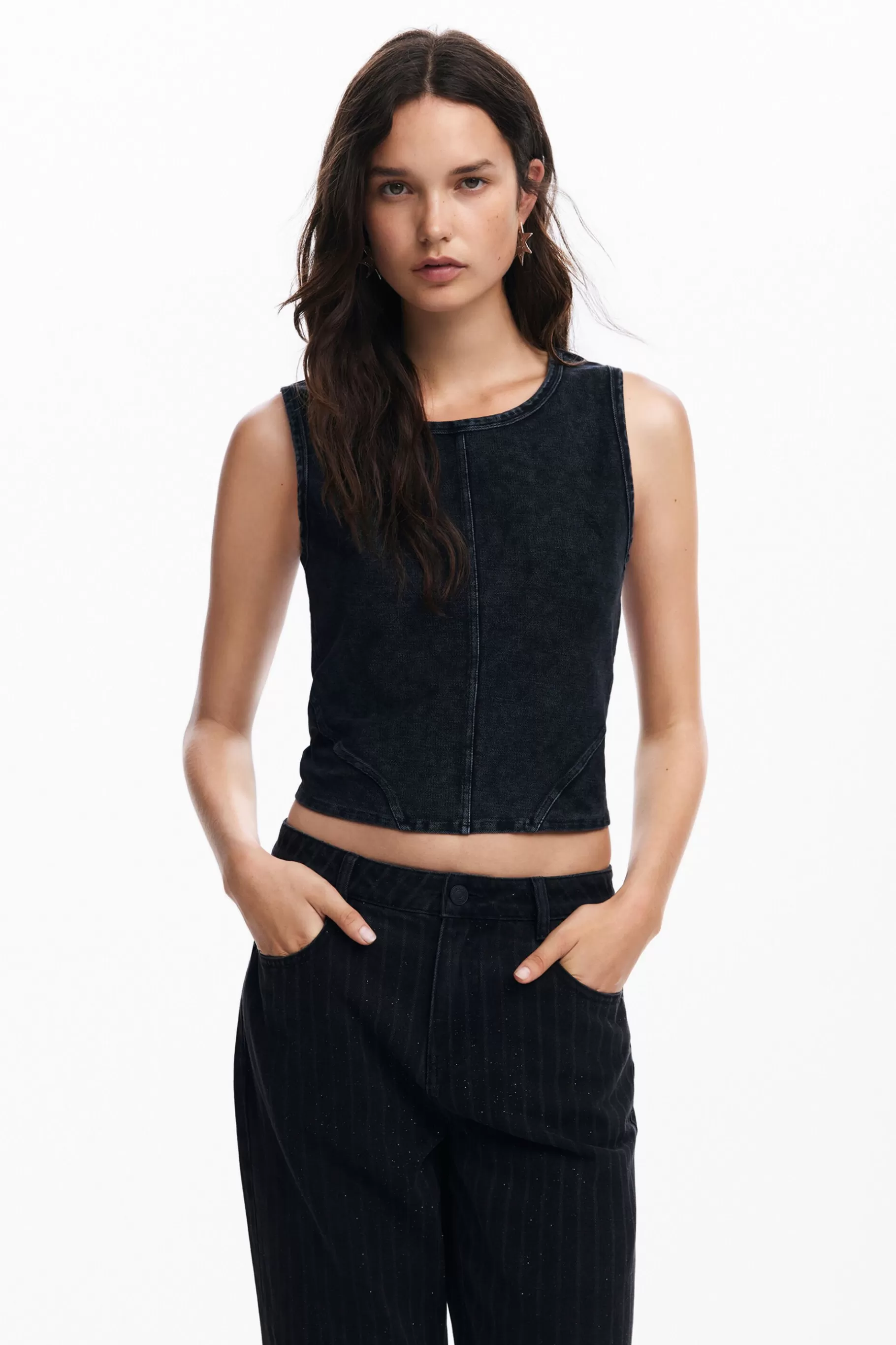 Desigual Camiseta punto efecto lavado*Mujer Ropa De Punto | Camisas Y Blusas