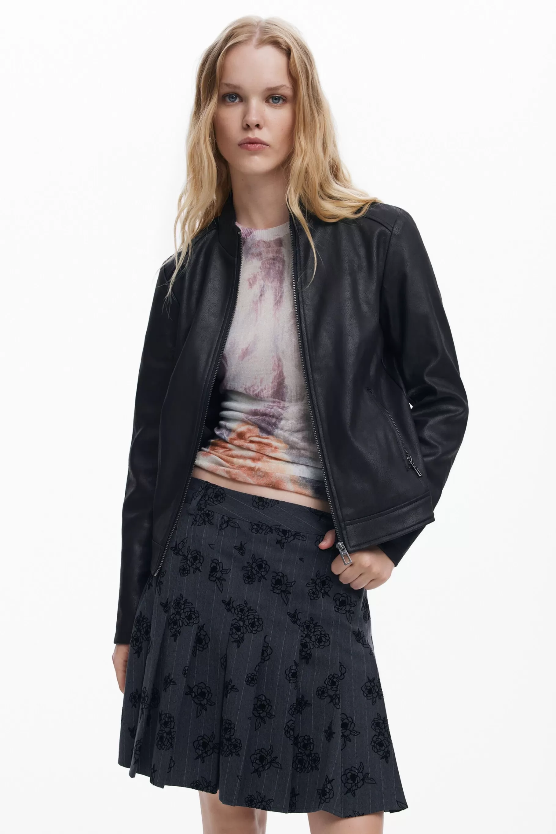 Desigual Cazadora biker slim*Mujer Abrigos Y Chaquetas
