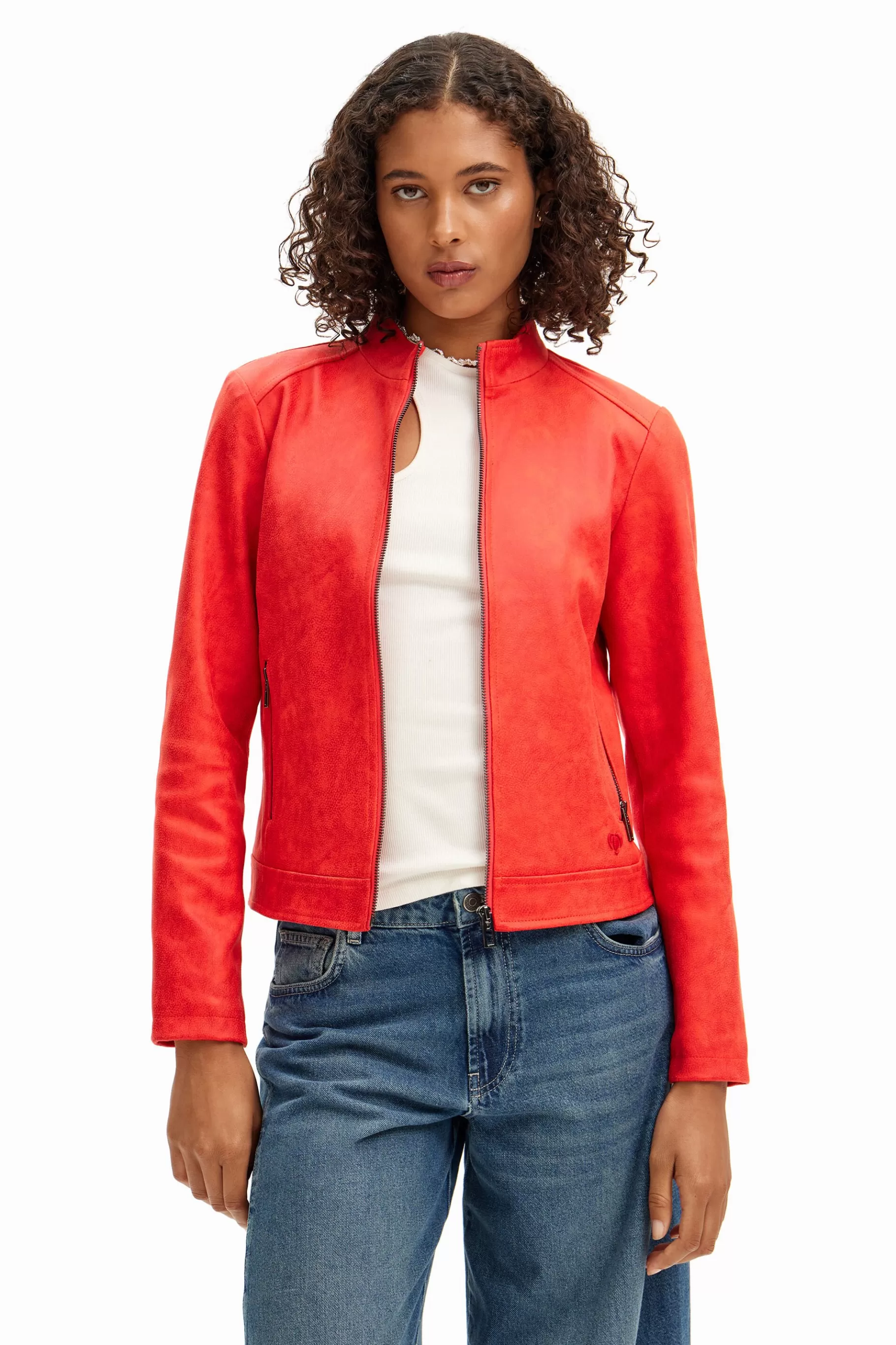 Desigual Cazadora biker slim*Mujer Abrigos Y Chaquetas