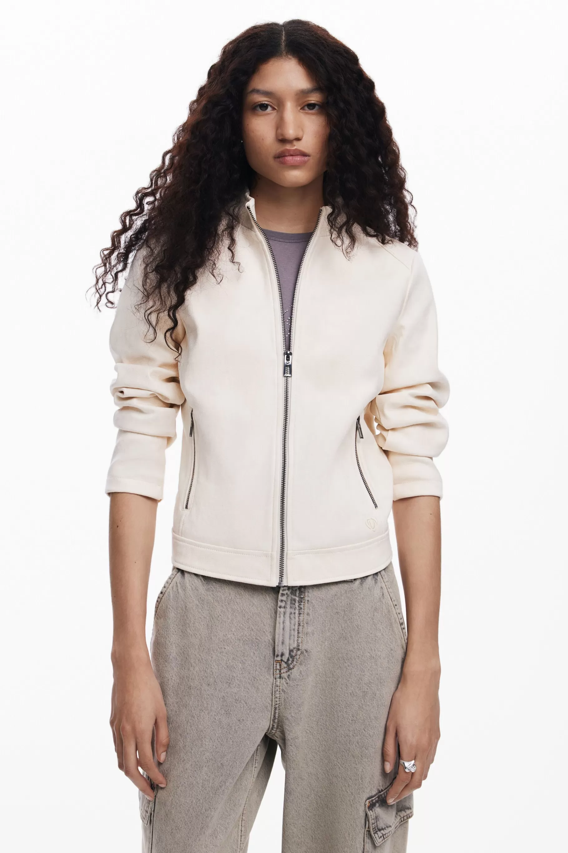 Desigual Cazadora biker slim*Mujer Abrigos Y Chaquetas