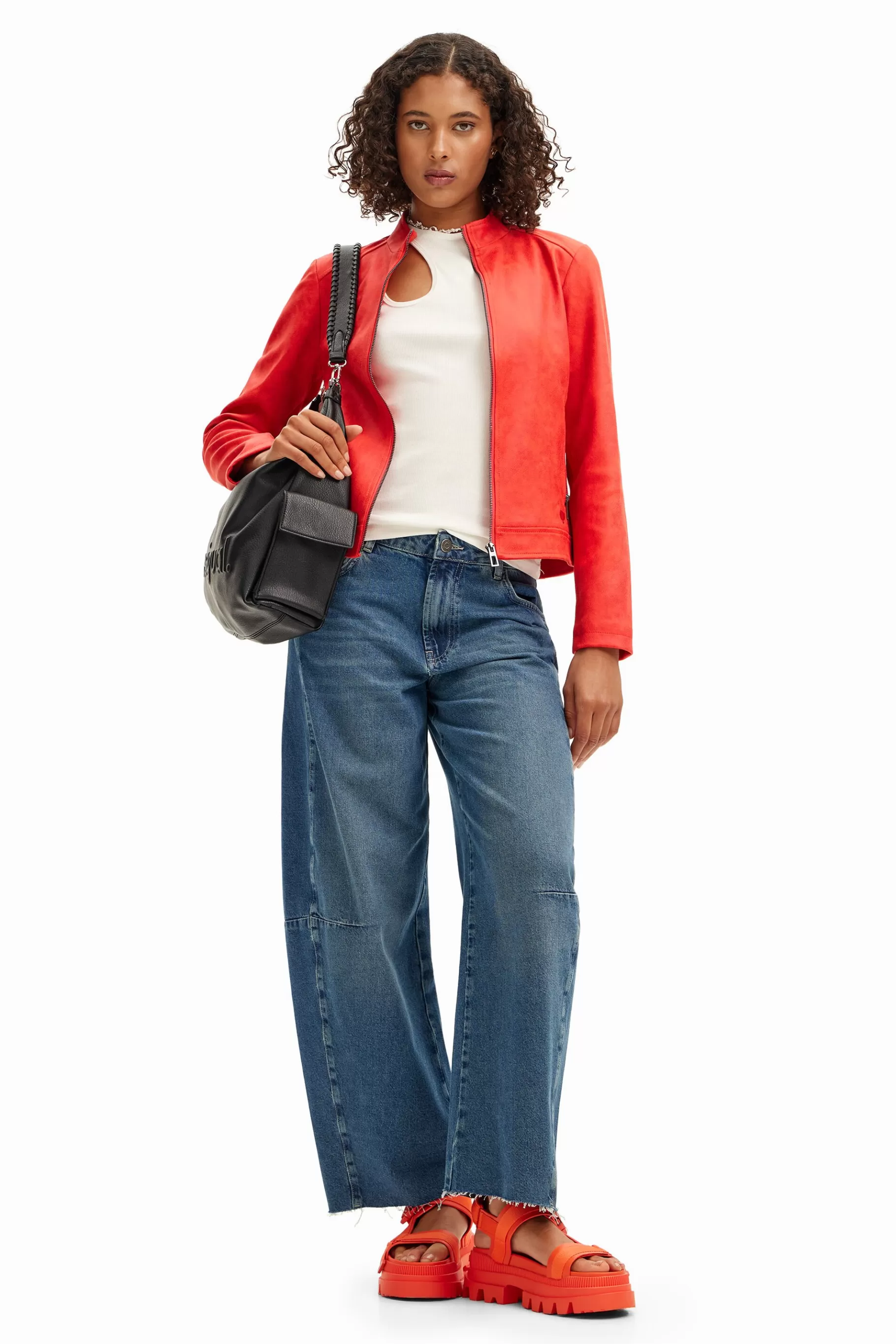 Desigual Cazadora biker slim*Mujer Abrigos Y Chaquetas
