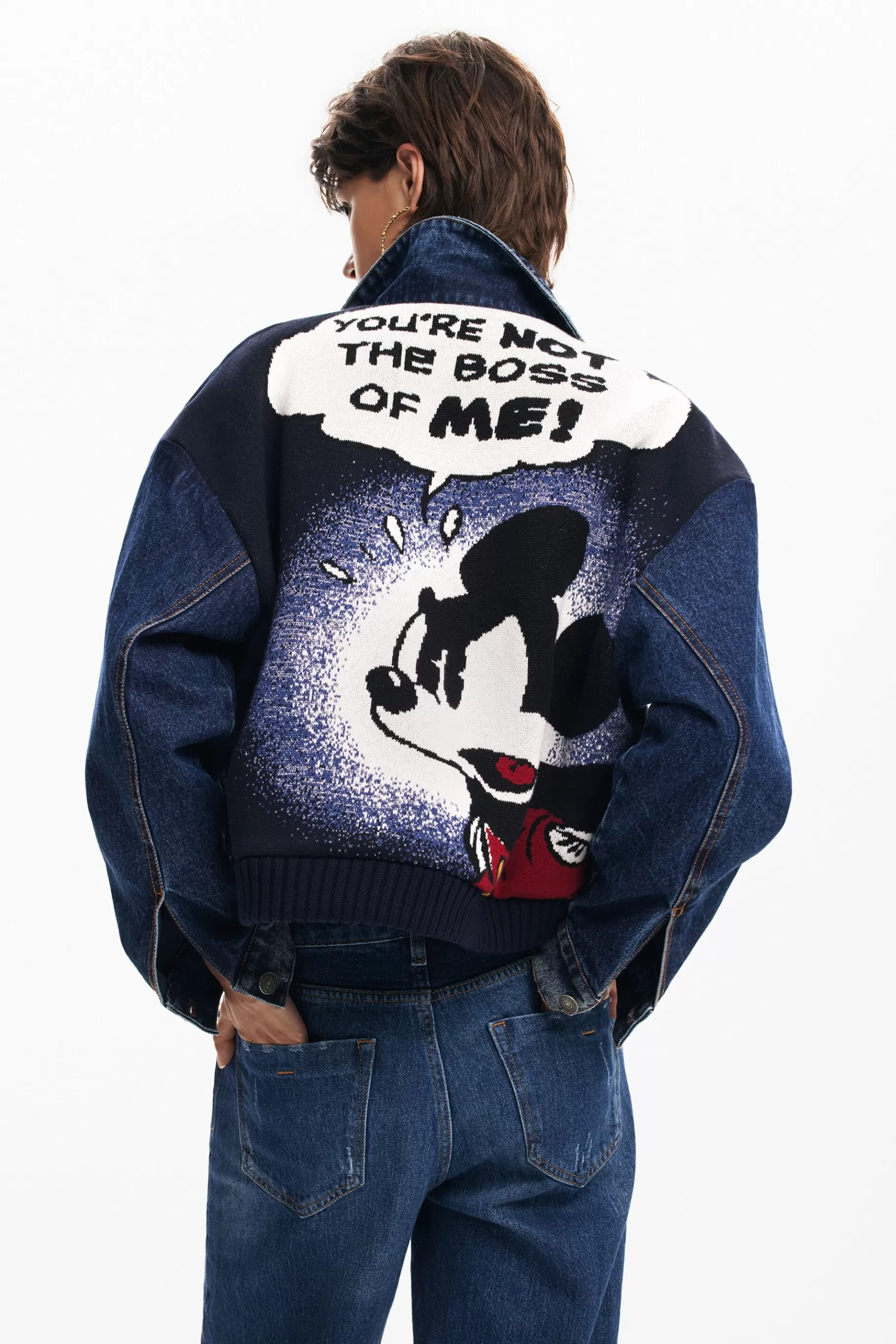 Desigual Cazadora denim Mickey*Mujer Abrigos Y Chaquetas