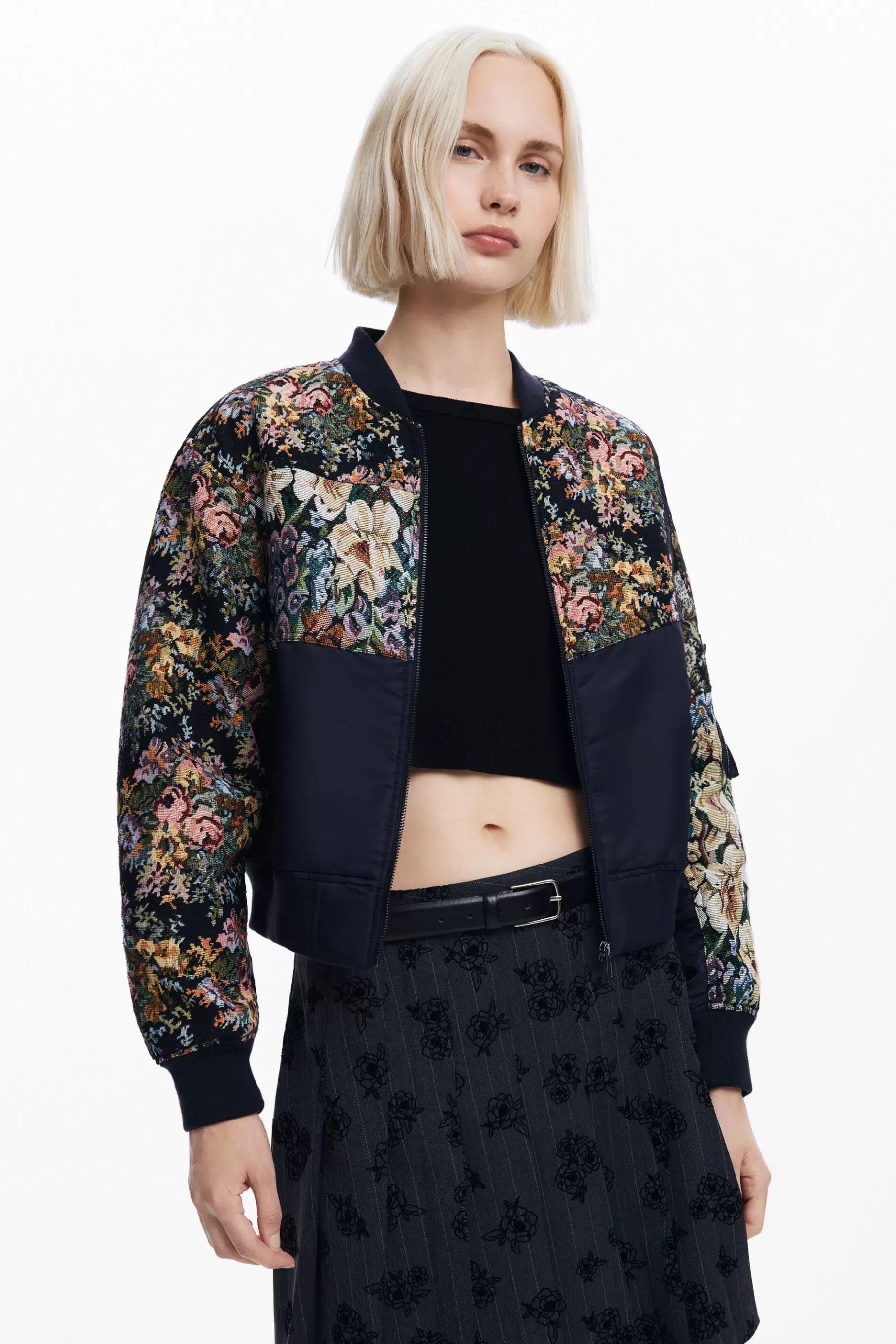 Desigual Chaqueta bomber estampada*Mujer Abrigos Y Chaquetas