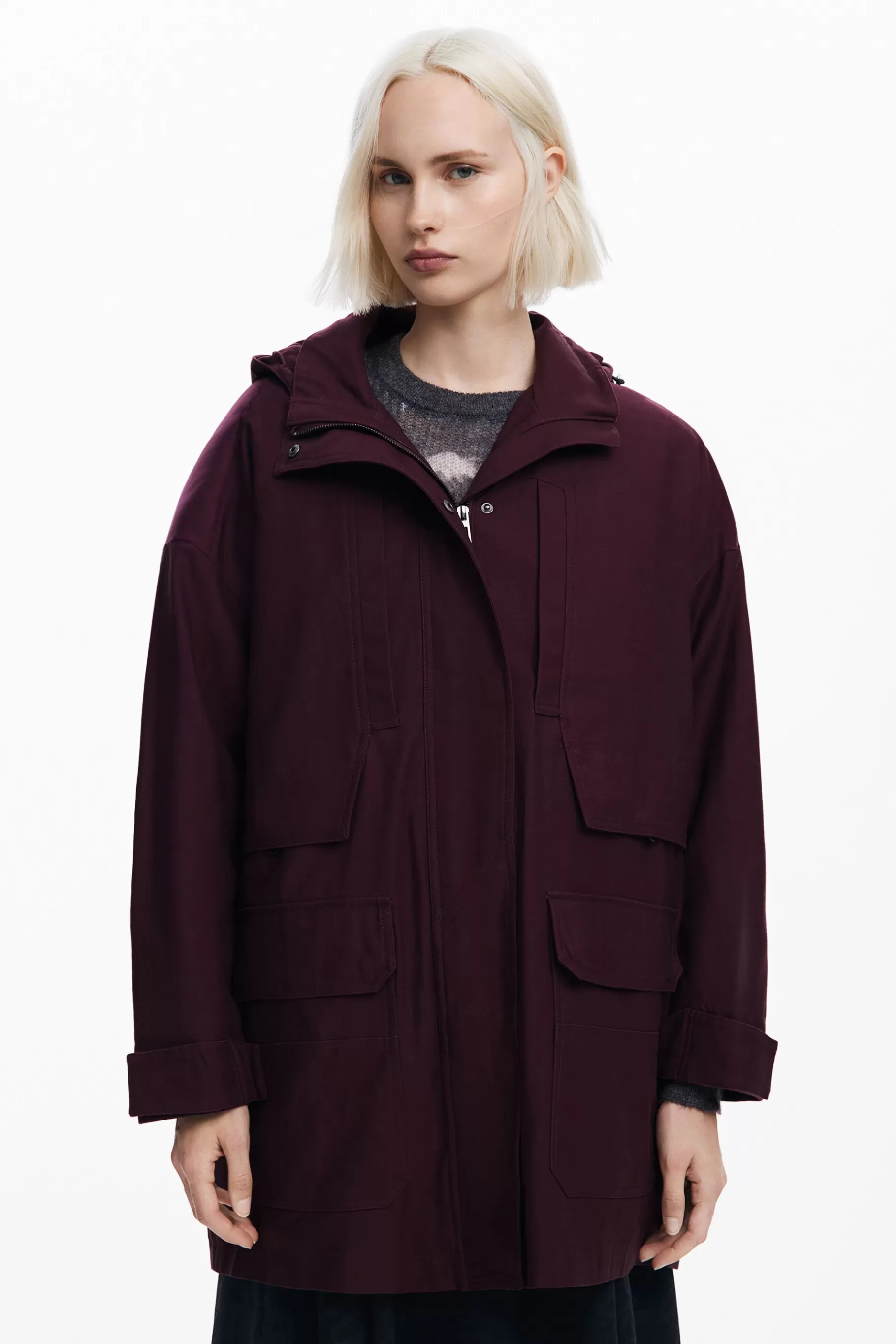 Desigual Chaqueta larga parches*Mujer Abrigos Y Chaquetas