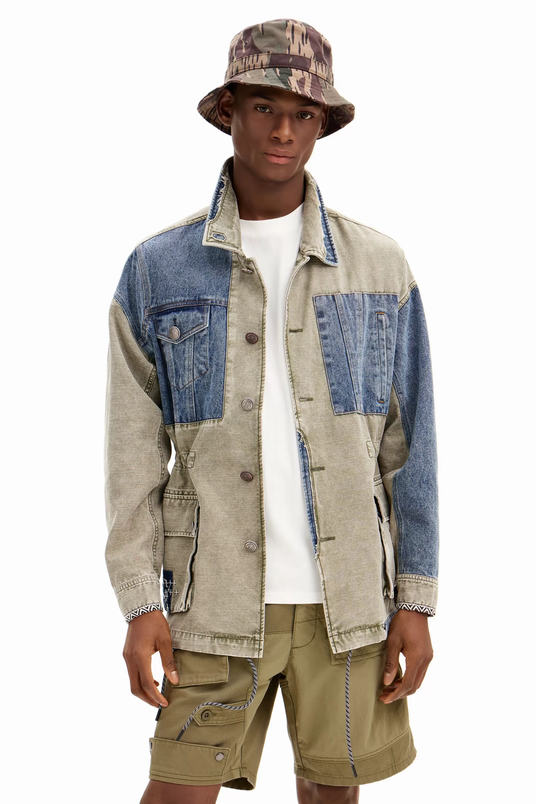 Desigual Chaqueta parka híbrida*Hombre Abrigos Y Chaquetas