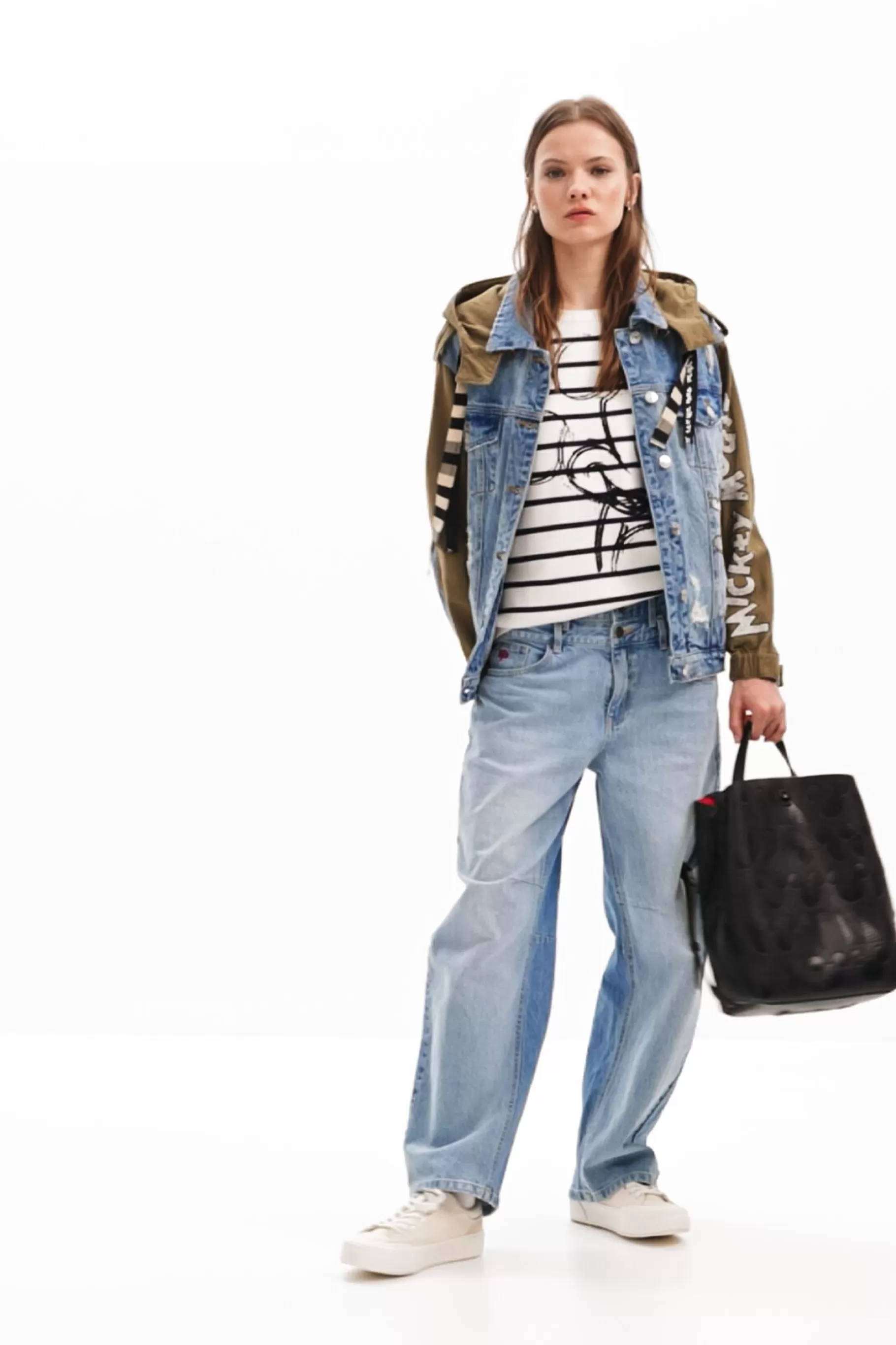 Desigual Chaqueta parka Mickey Mouse*Mujer Abrigos Y Chaquetas
