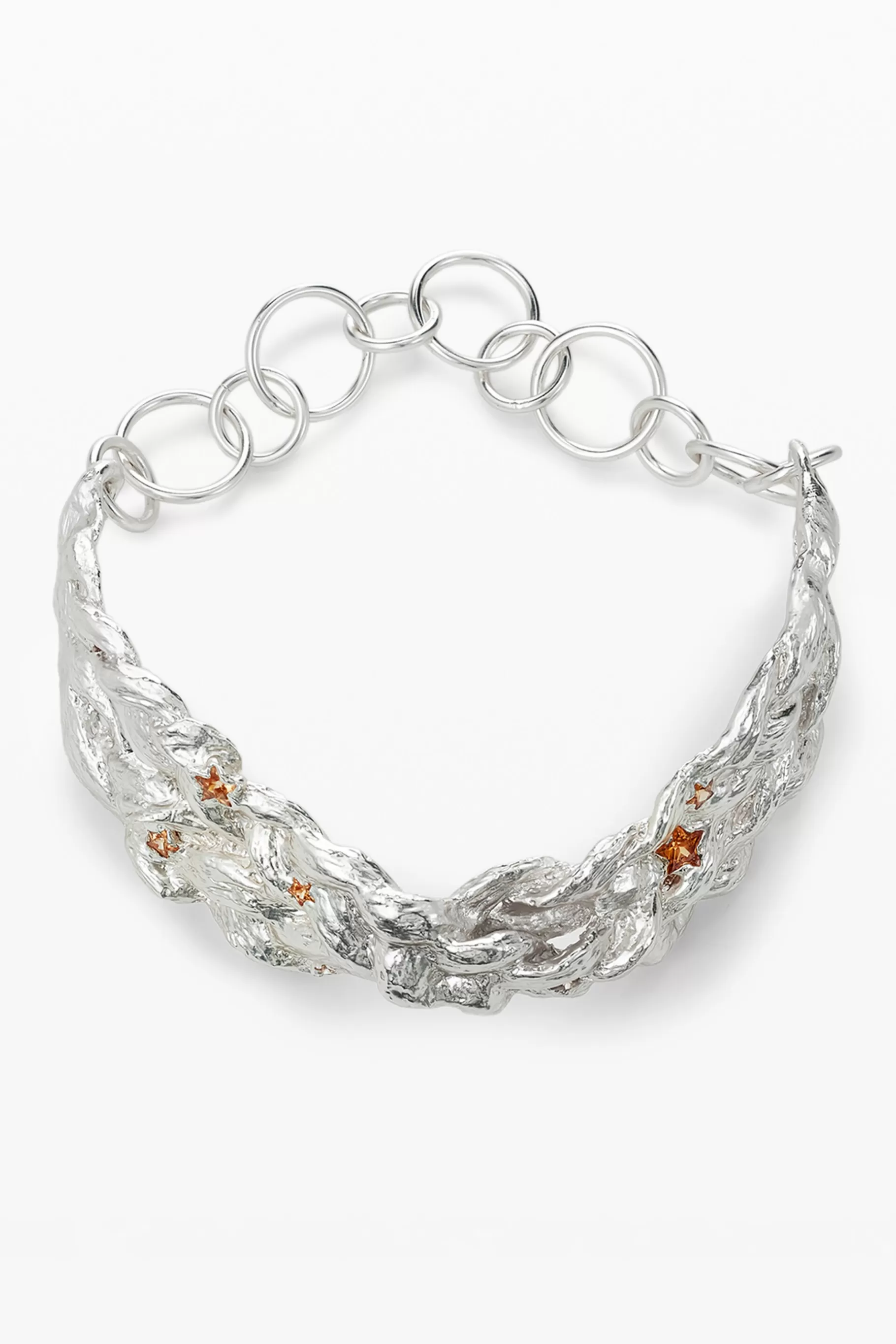 Desigual Choker cromado texturas Zalio*Mujer Joyería
