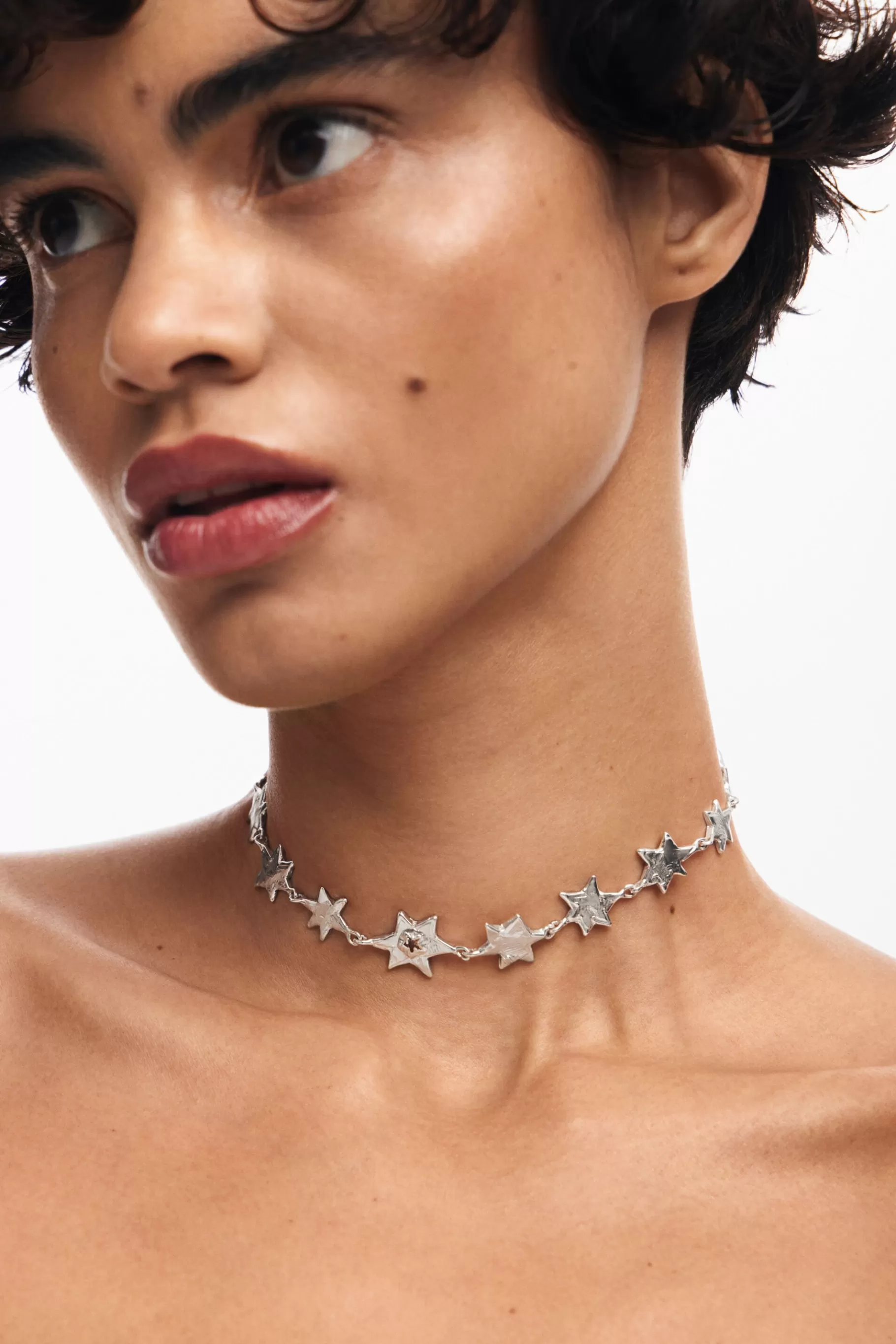 Desigual Choker estrellas baño plata Zalio*Mujer Joyería