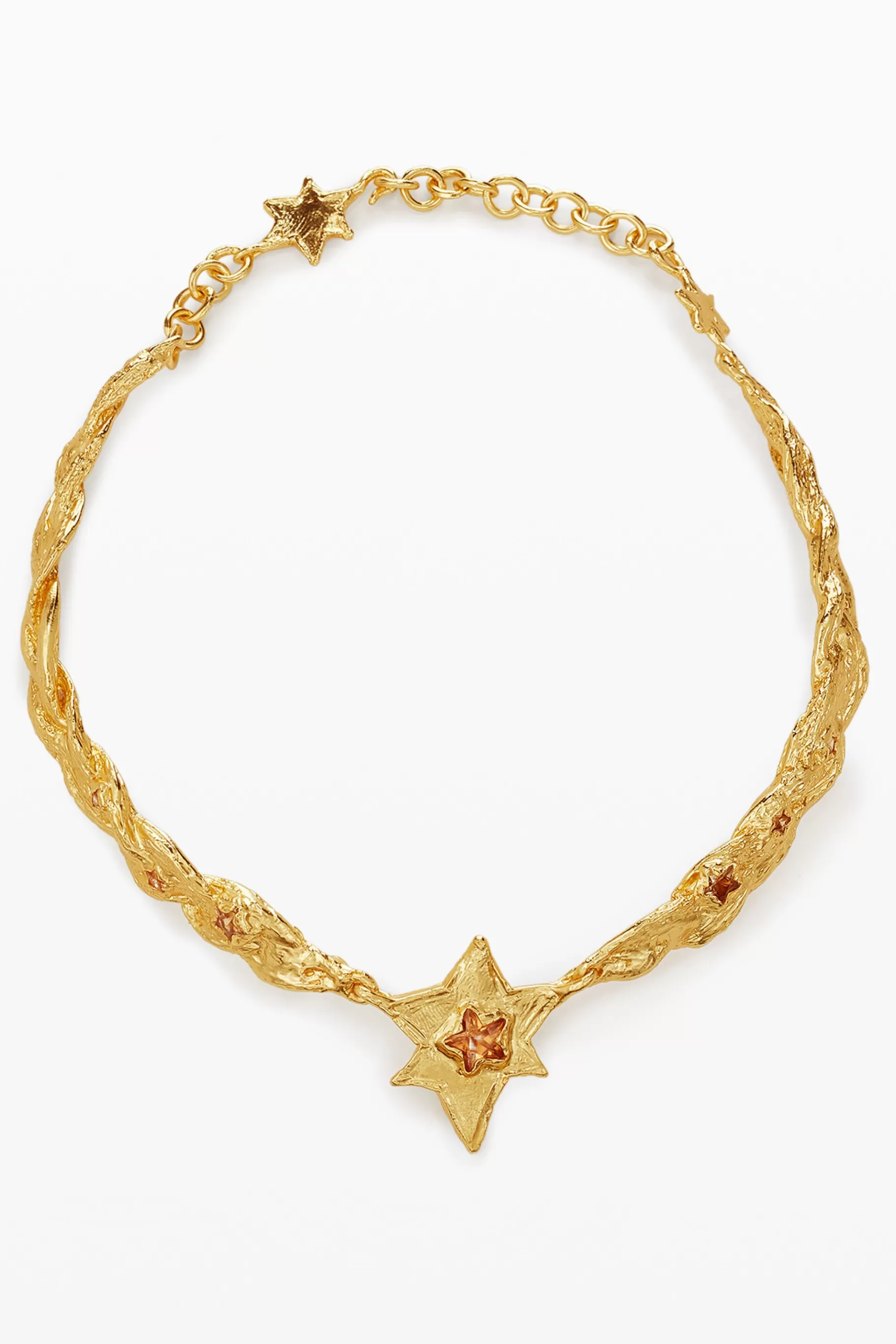 Desigual Choker grande con texturas y estrella oro Zalio*Mujer Joyería