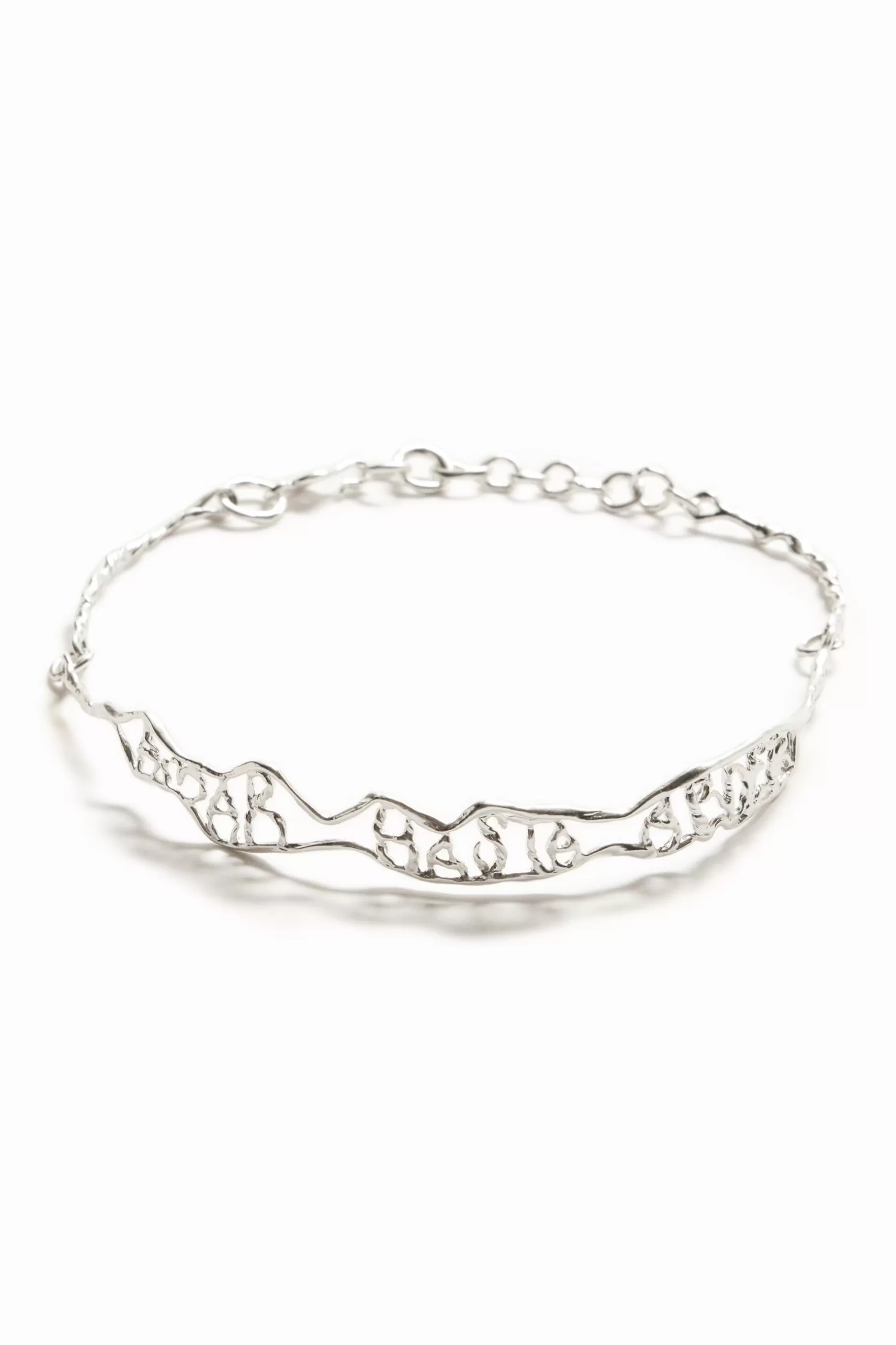 Desigual Choker mensaje estrecho baño plata Zalio*Mujer Joyería