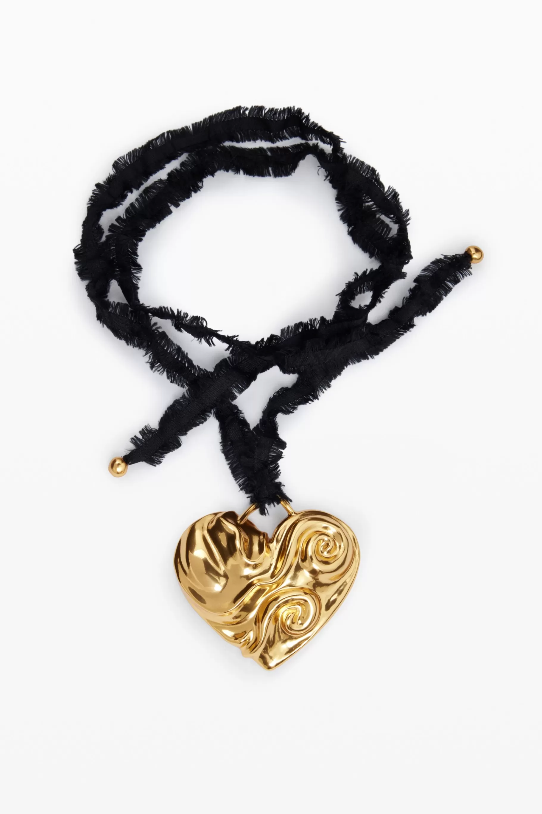 Desigual Colgante corazón cinta baño oro Zalio*Mujer Joyería