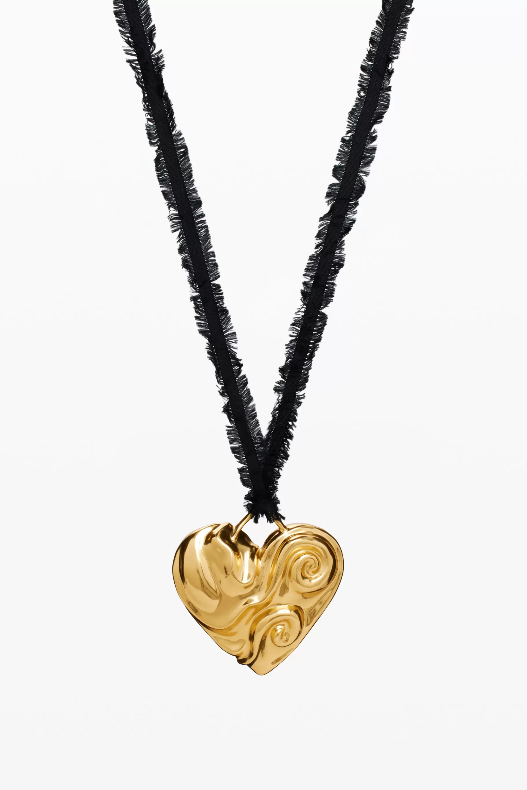 Desigual Colgante corazón cinta baño oro Zalio*Mujer Joyería