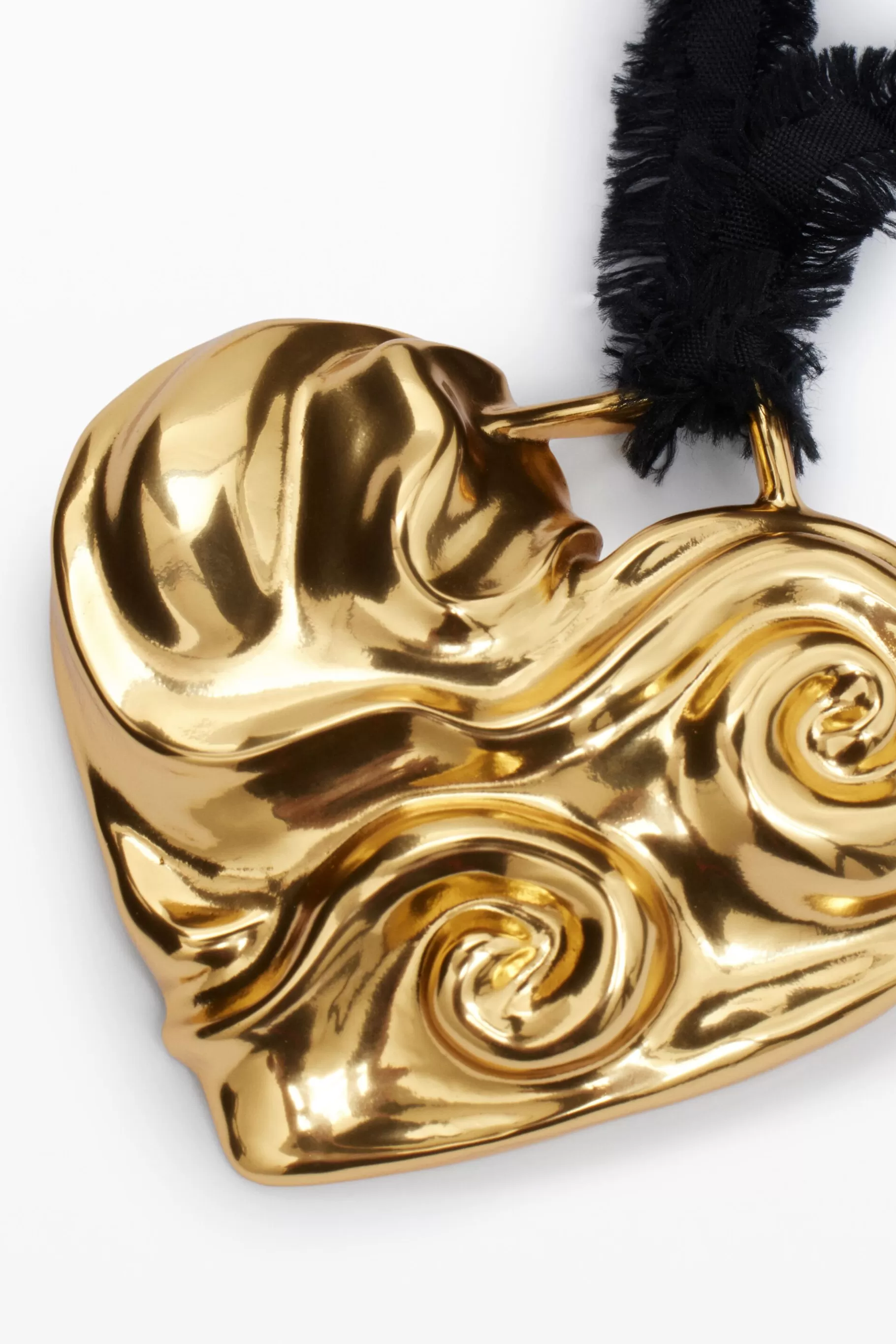 Desigual Colgante corazón cinta baño oro Zalio*Mujer Joyería
