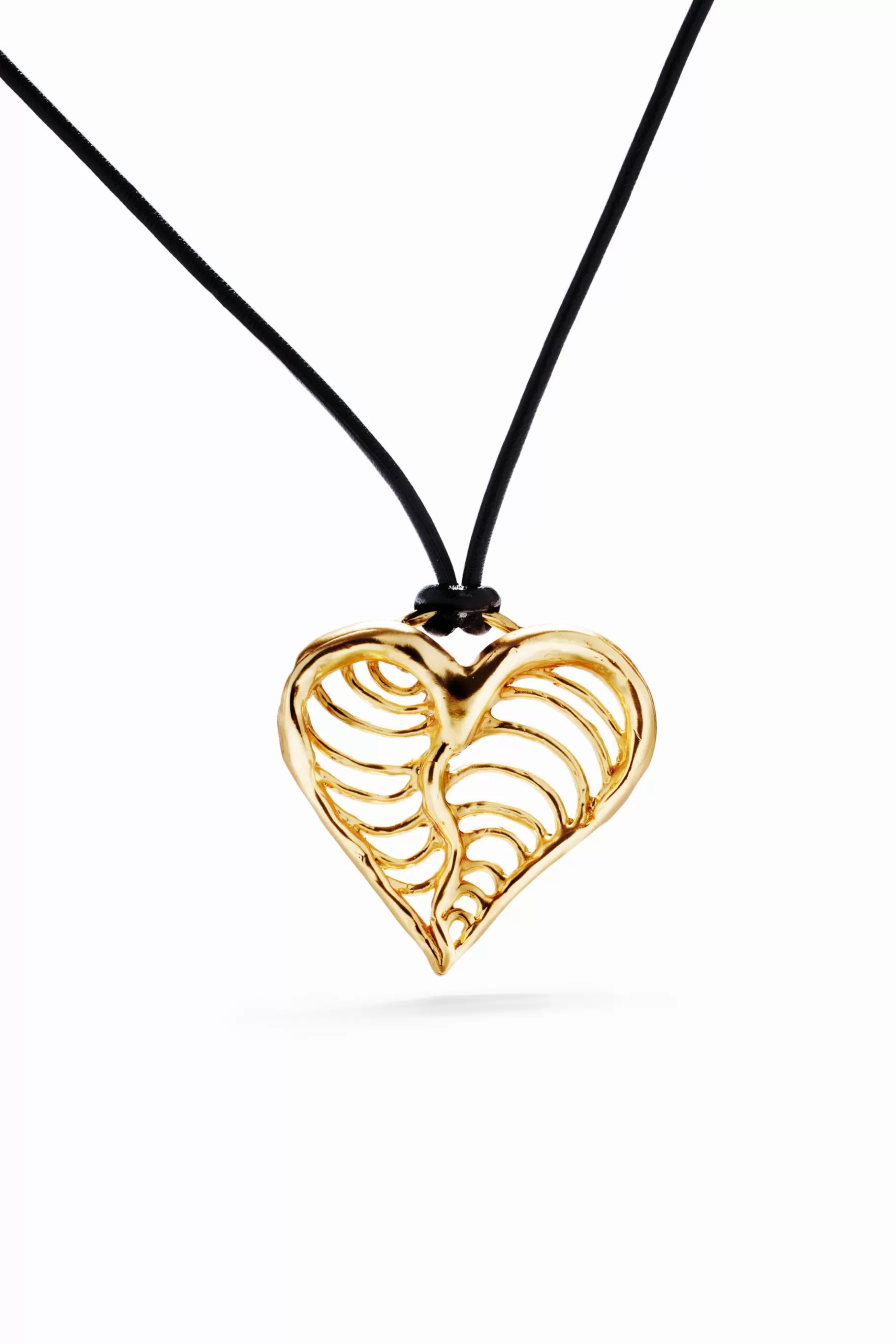 Desigual Colgante corazón cordón baño oro Zalio*Mujer Joyería