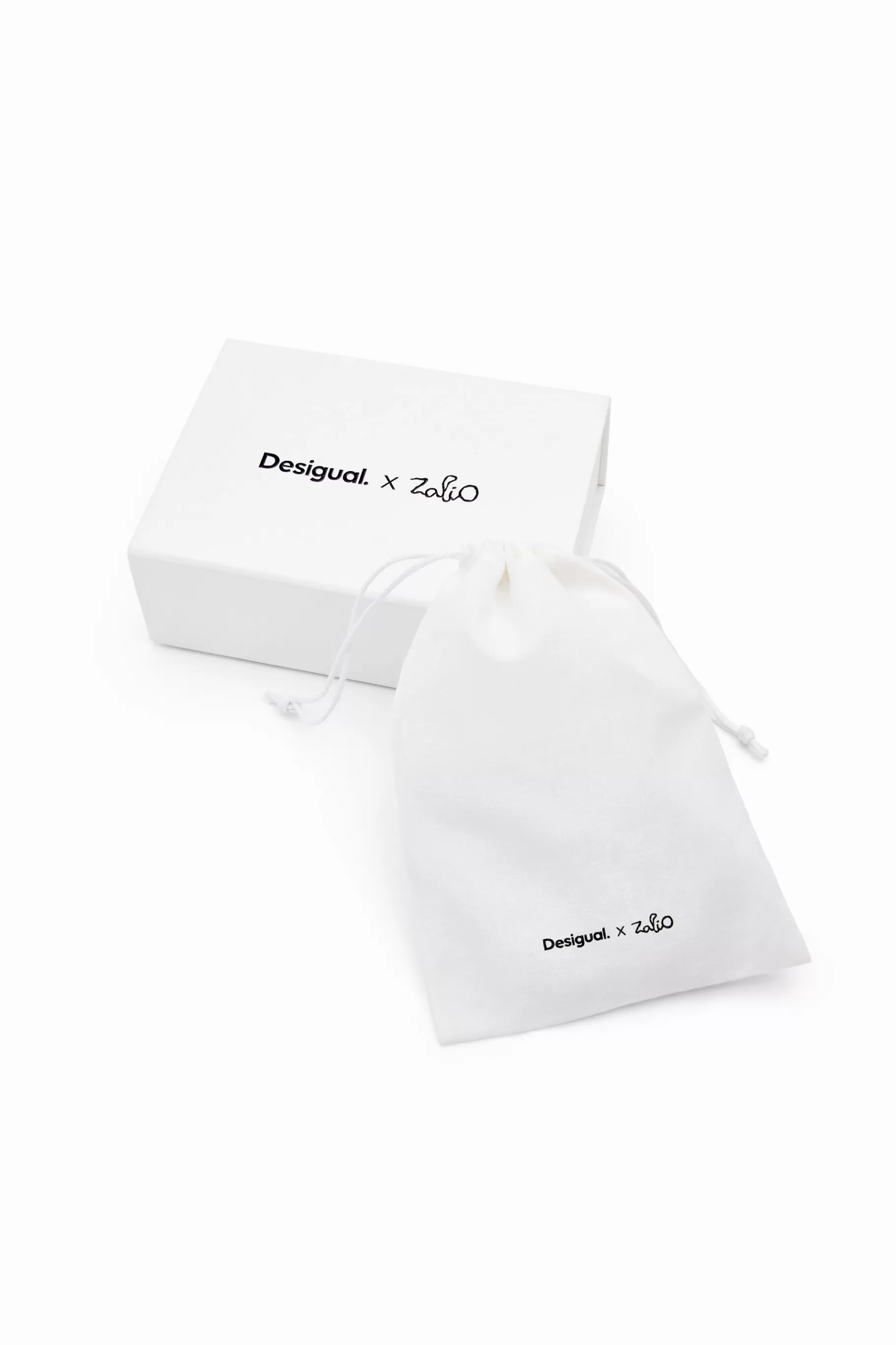 Desigual Colgante corazón cordón baño plata Zalio*Mujer Joyería