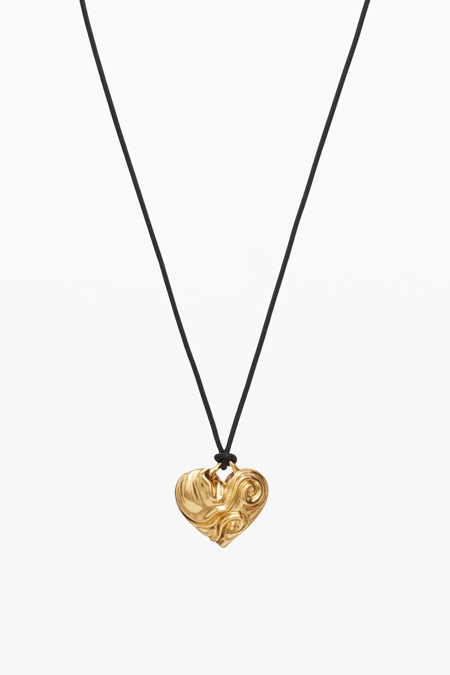 Desigual Colgante corazón cuerda baño oro Zalio*Mujer Joyería