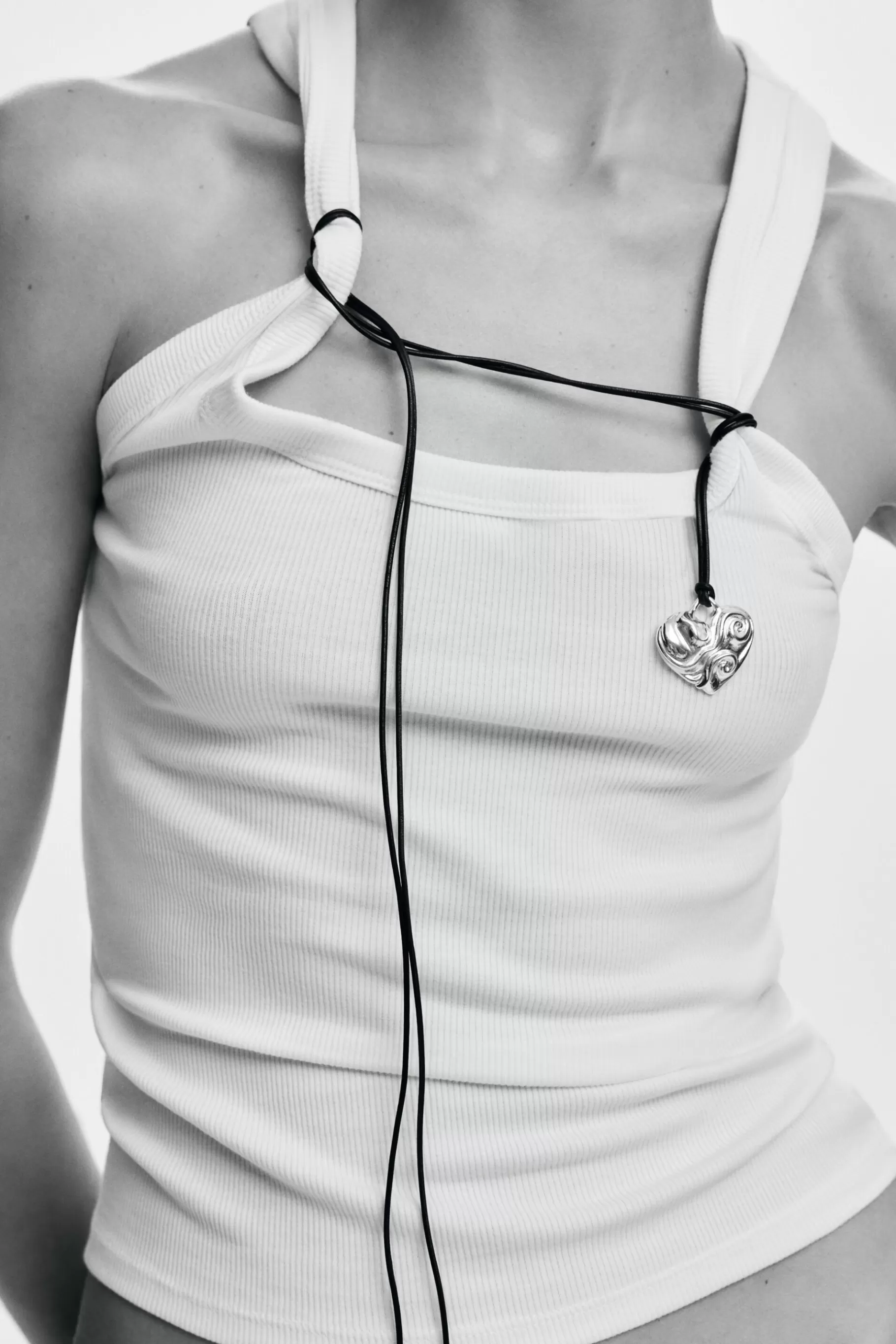 Desigual Colgante corazón cuerda baño oro Zalio*Mujer Joyería