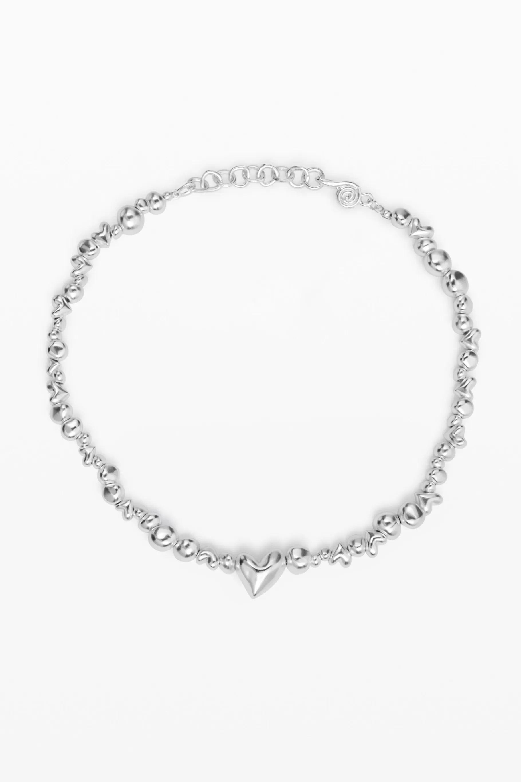 Desigual Colgante corazones baño plata Zalio*Mujer Joyería